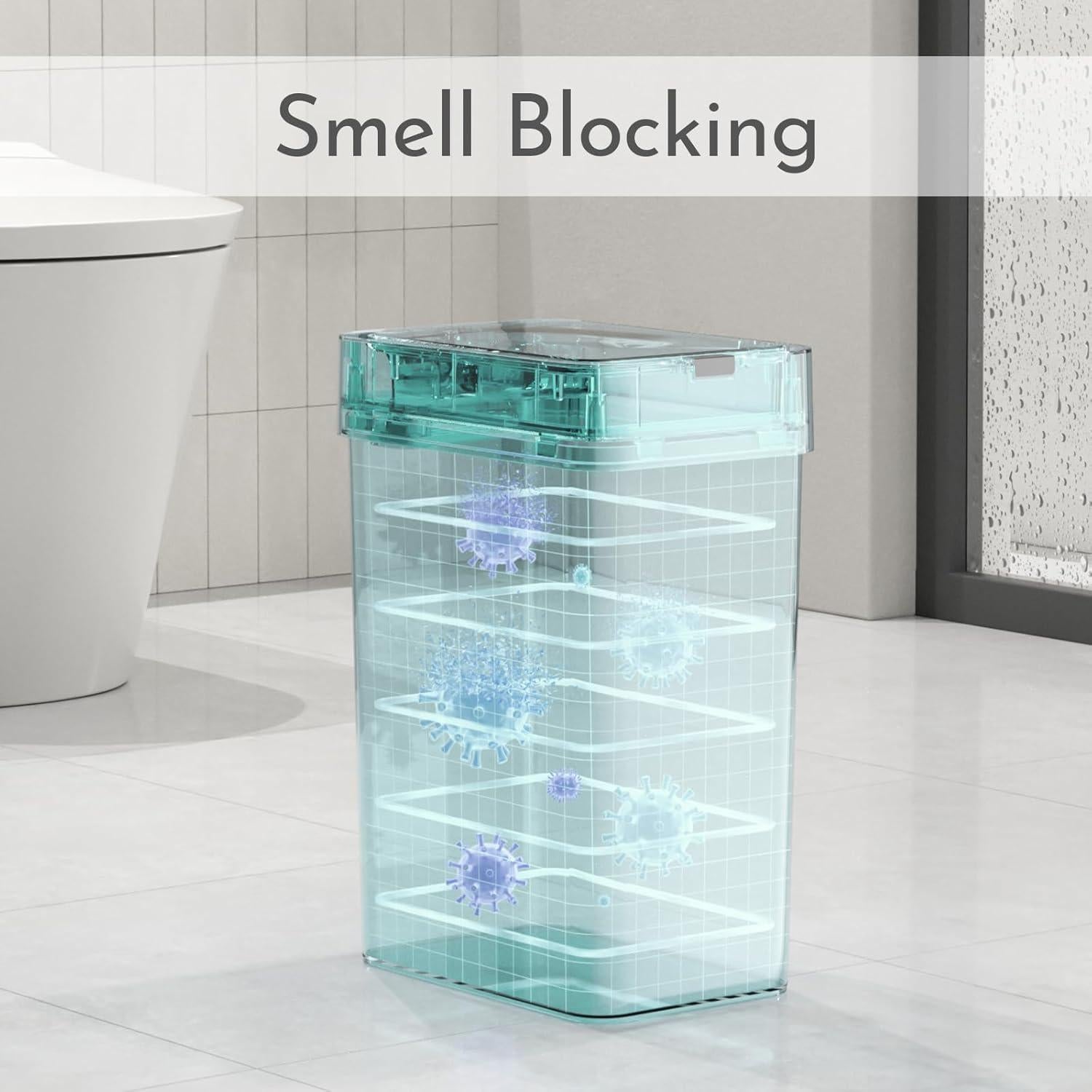 Basurero Inteligente ELPHECO 9.5L con Sensor de Movimiento Negro