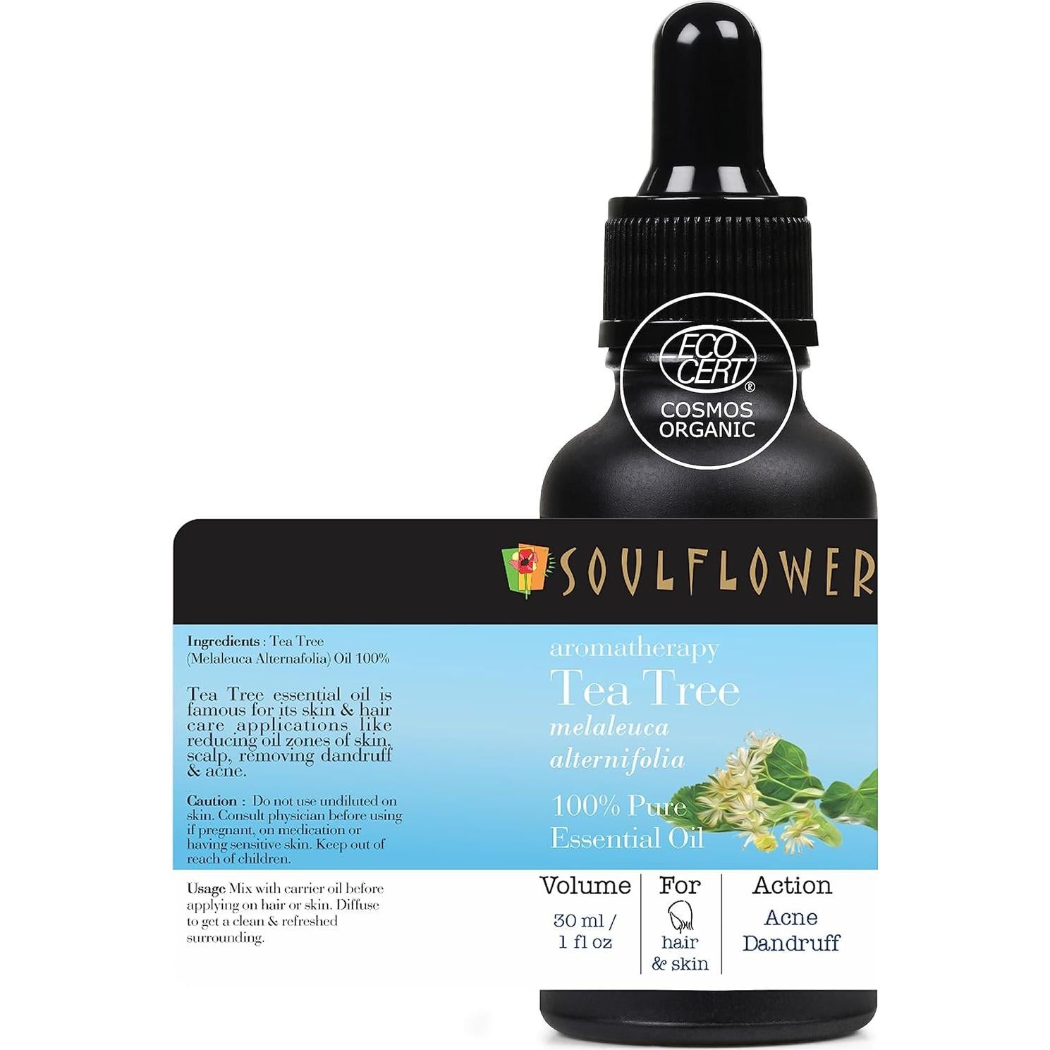 Aceite Esencial de Árbol de Té Soulflower 30ml Orgánico Puro