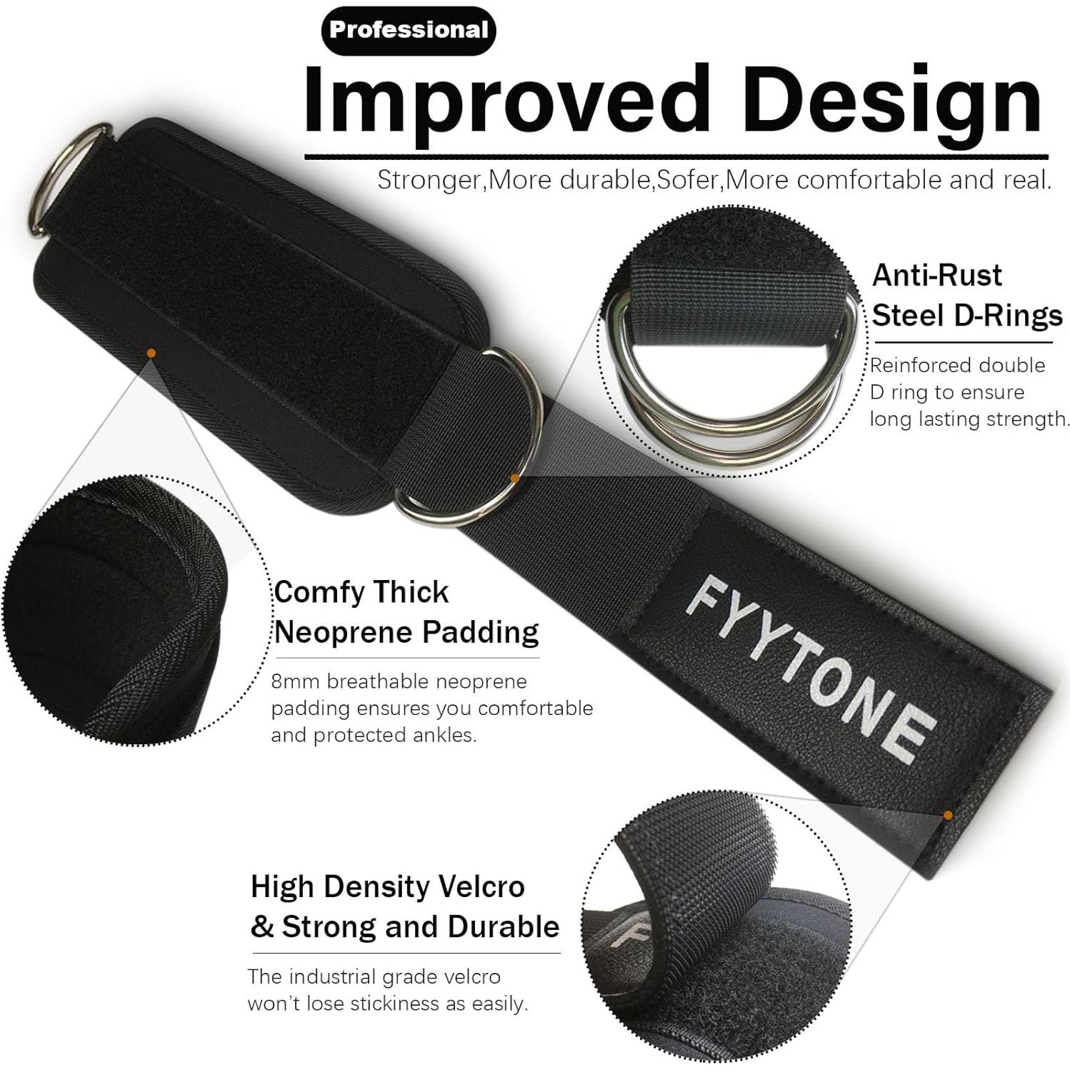 Bandas de Resistencia para Tobillos FYYTONE - Ejercicio Glúteos