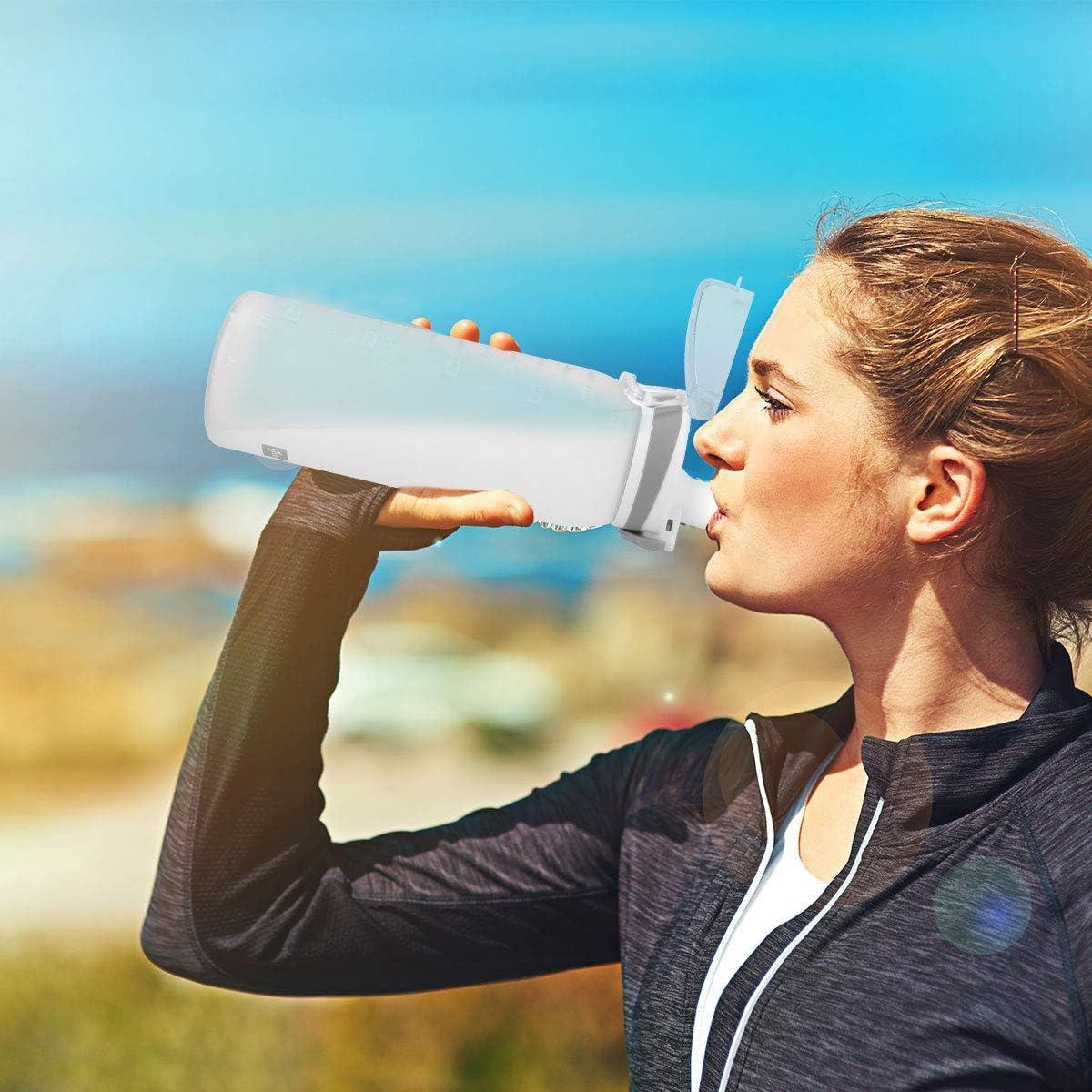 Botella de Agua Teentumn 30oz Tritan Libre BPA a Prueba de Fugas