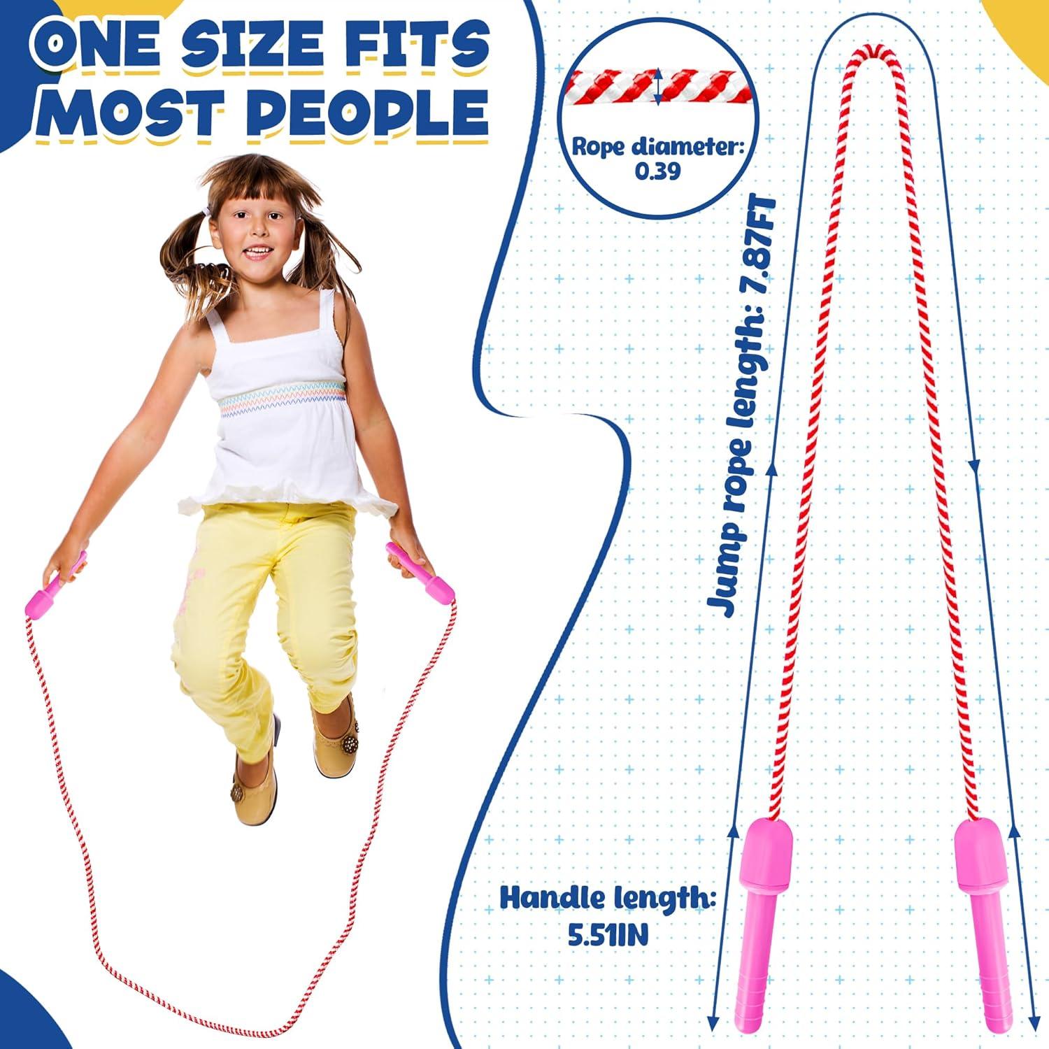 Cuerda de Salto ZATAYE para Niños 2.4M Ajustable Multicolor