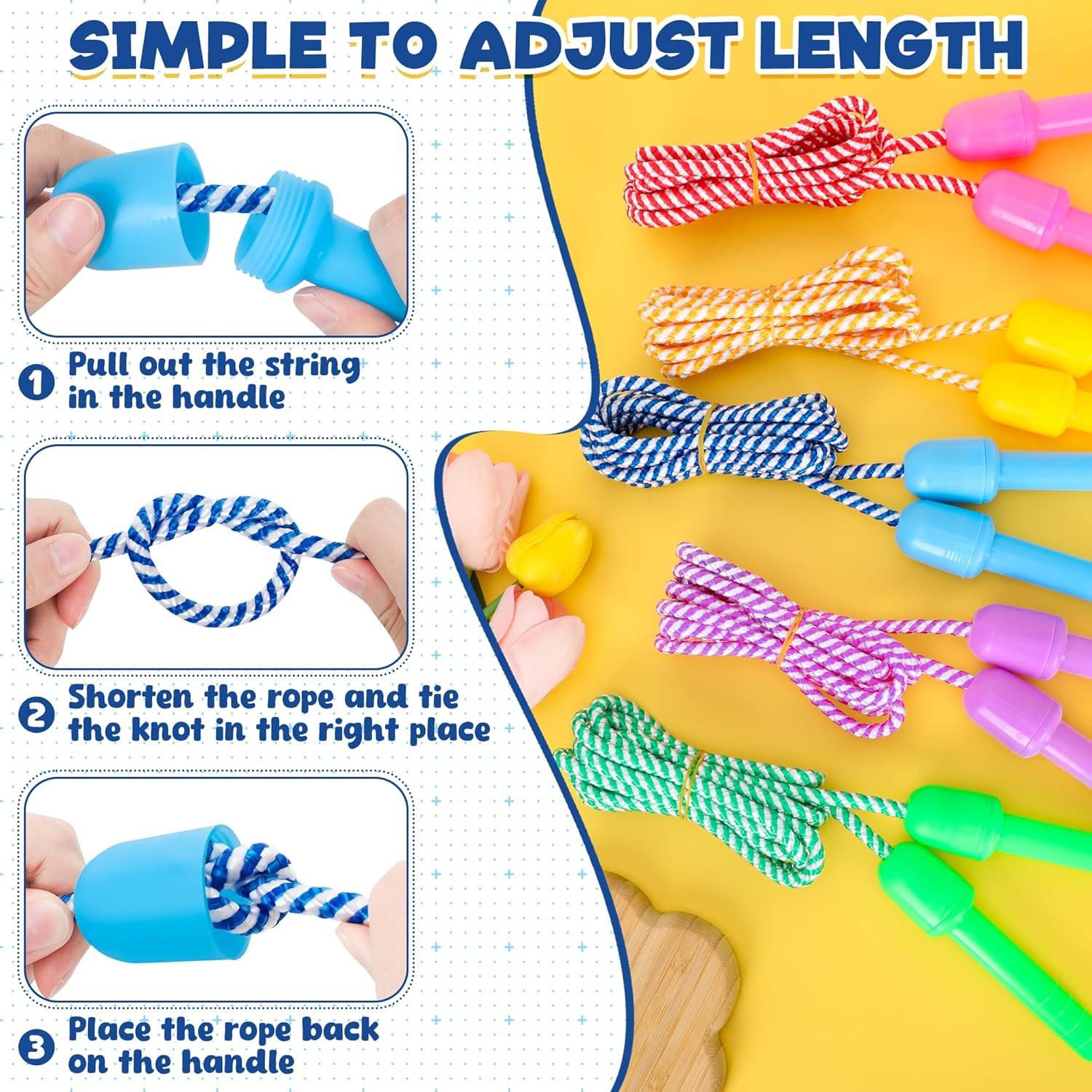 Cuerda de Salto ZATAYE para Niños 2.4M Ajustable Multicolor