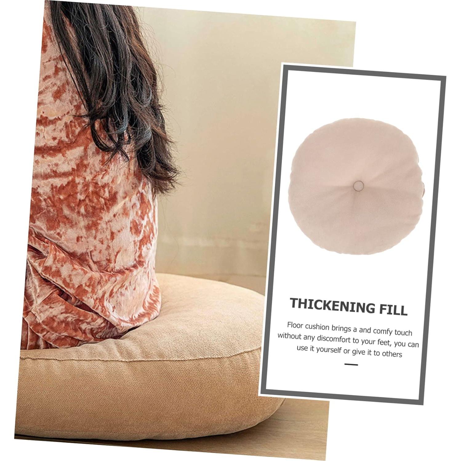 Cojín de Meditación Portátil Ibasenice 41x40cm Beige