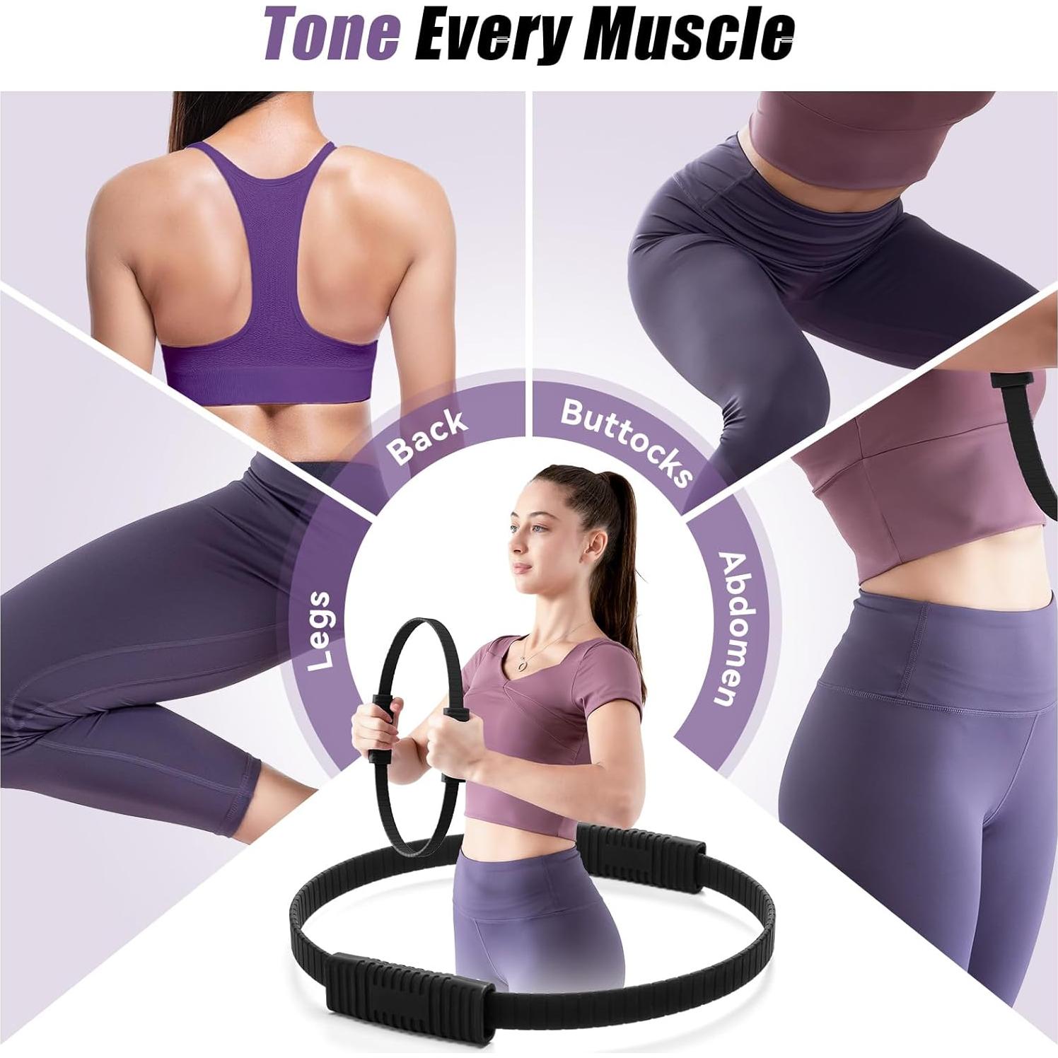 Anillo de Pilates Krightlink 35.56 cm para Tonificar Muslos y Brazos