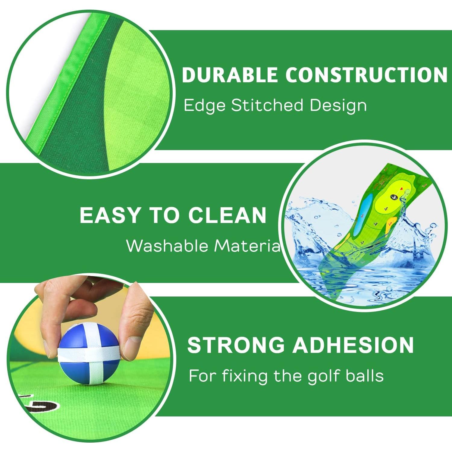 Alfombra de Golf Chipping TOY Life 182x152 cm con Pelotas