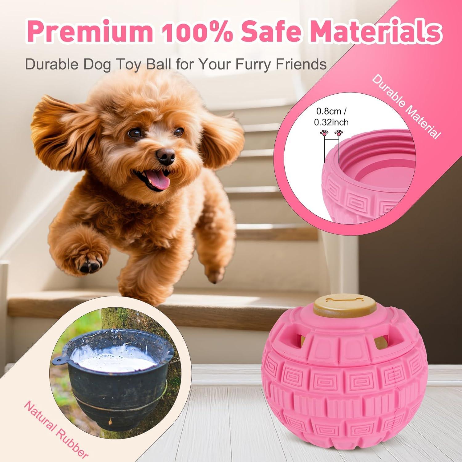 Bola de Golosinas Congeladas YEENER para Perros - Rosa