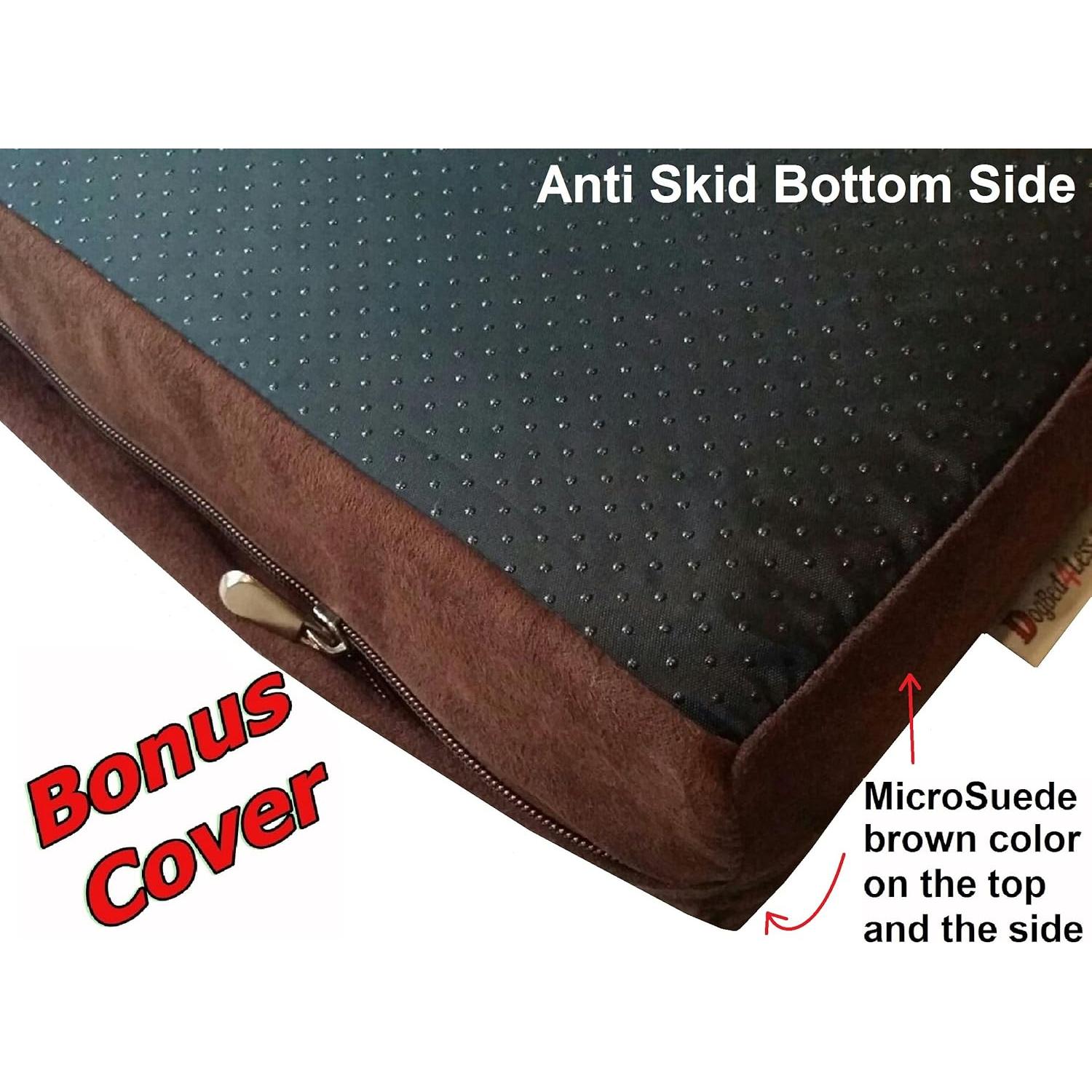 Cama ortopédica para perros Dogbed4less 35x20x4" viscoelástica