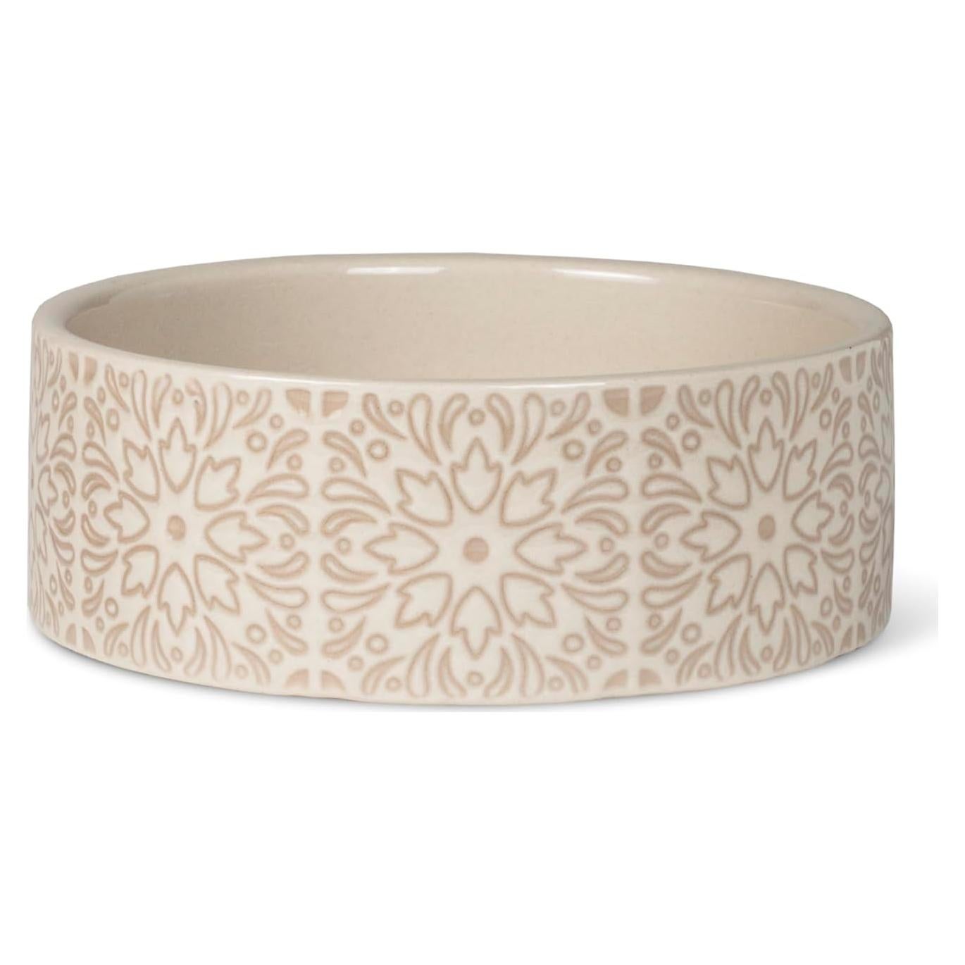 Cuenco para mascotas cerámica Fringe Studio Sevilla Tile Sand 1.5 tazas