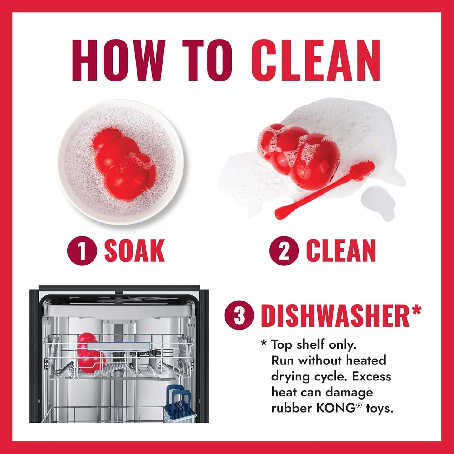 KONG Goodie Bone - Hueso de Goma Natural para Perros X Grande