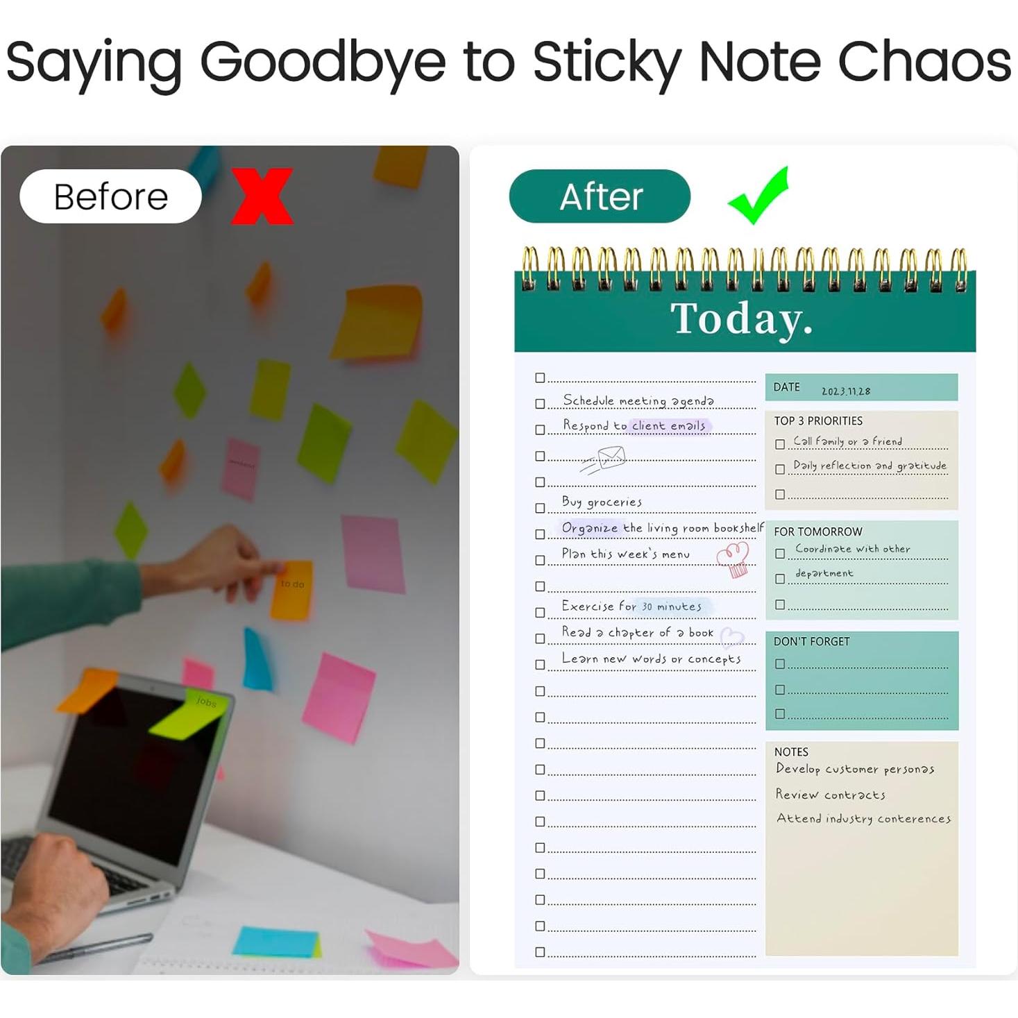 Bloc de Notas de Tareas CICPAP Verde 52 Hojas 16.5x24.9cm