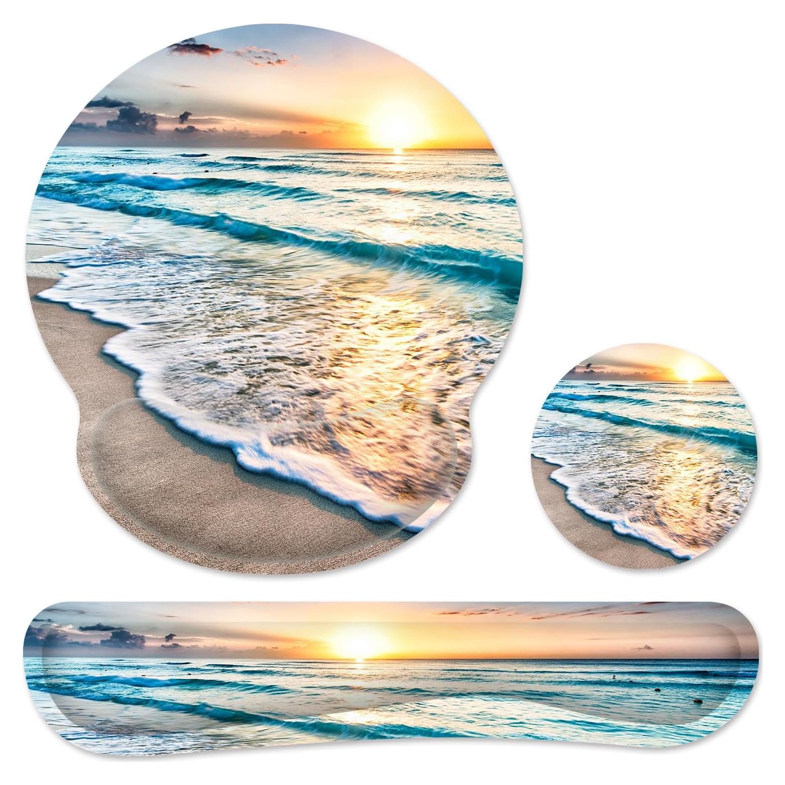 Alfombrilla Ergonómica G JGOO con Reposamuñecas y Antideslizante