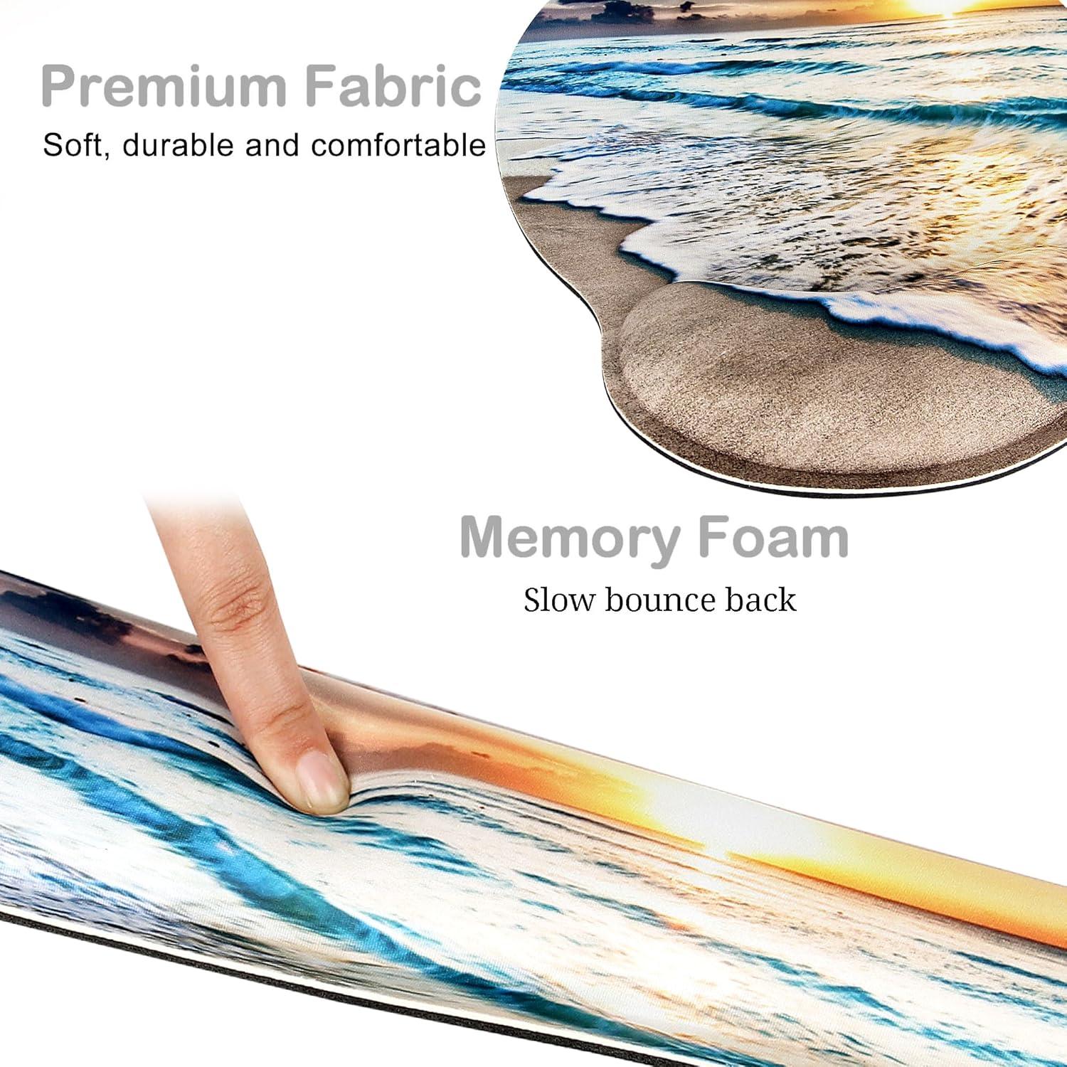 Alfombrilla Ergonómica G JGOO con Reposamuñecas y Antideslizante