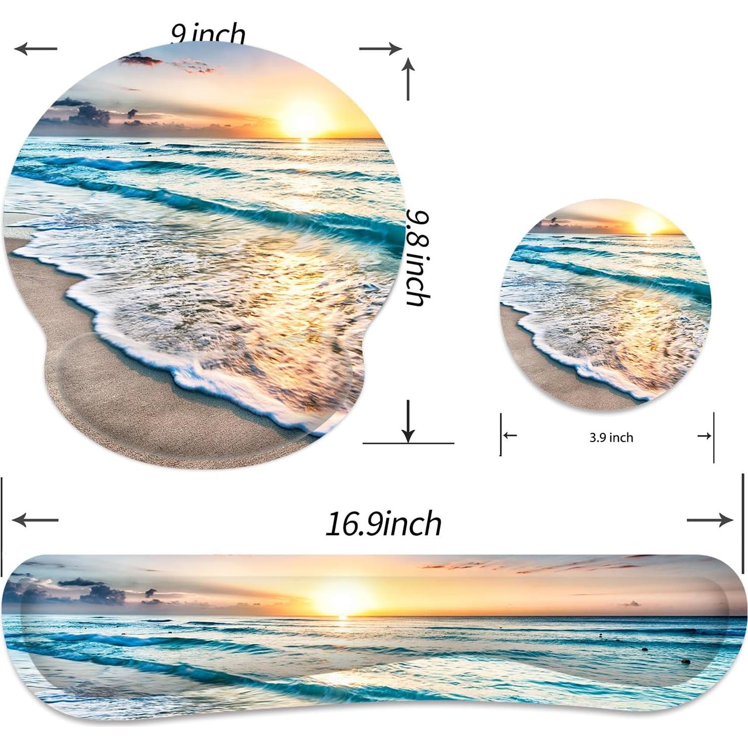 Alfombrilla Ergonómica G JGOO con Reposamuñecas y Antideslizante