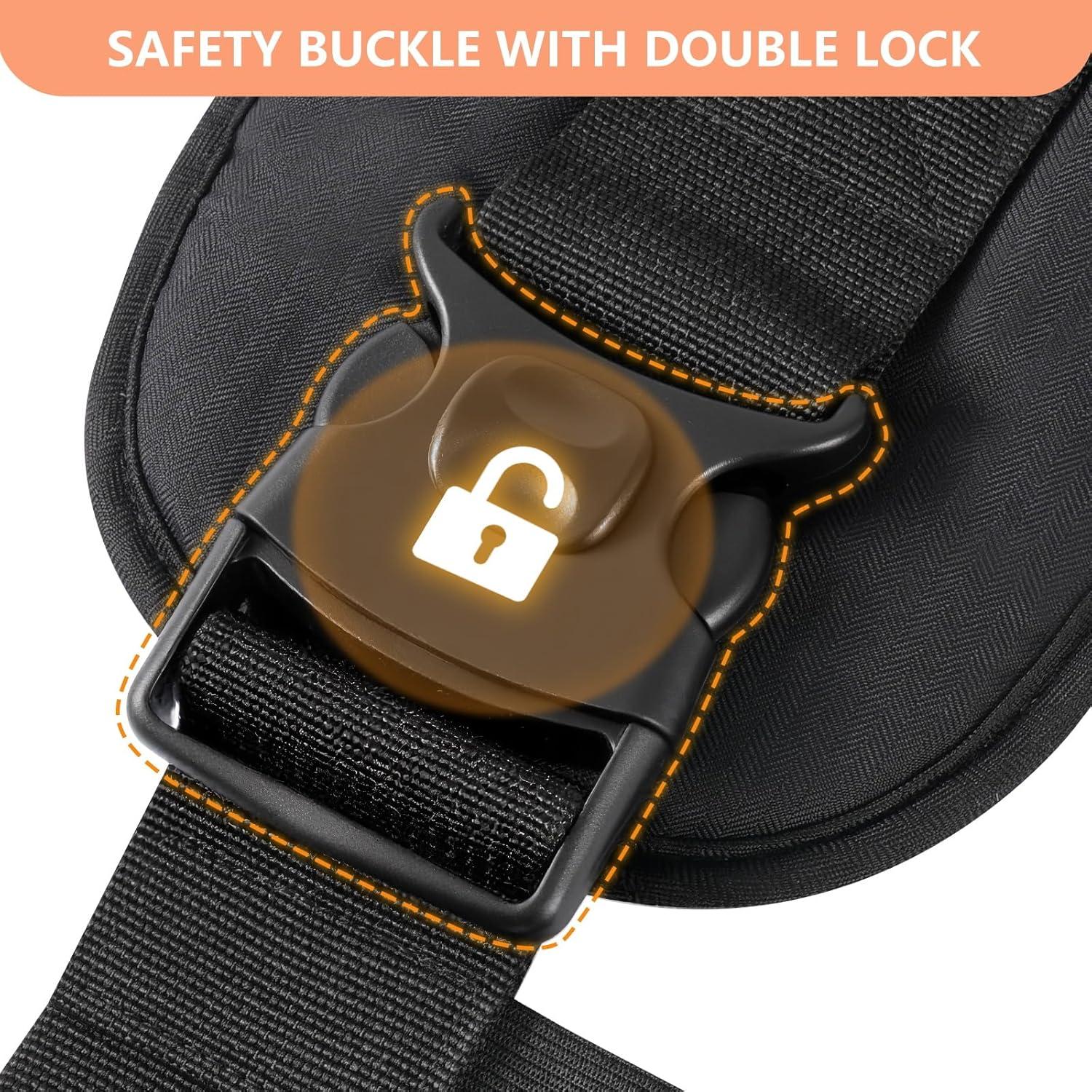 Portabebés HKAI Cadera Ergonómico Negro 0-20 kg Ajustable