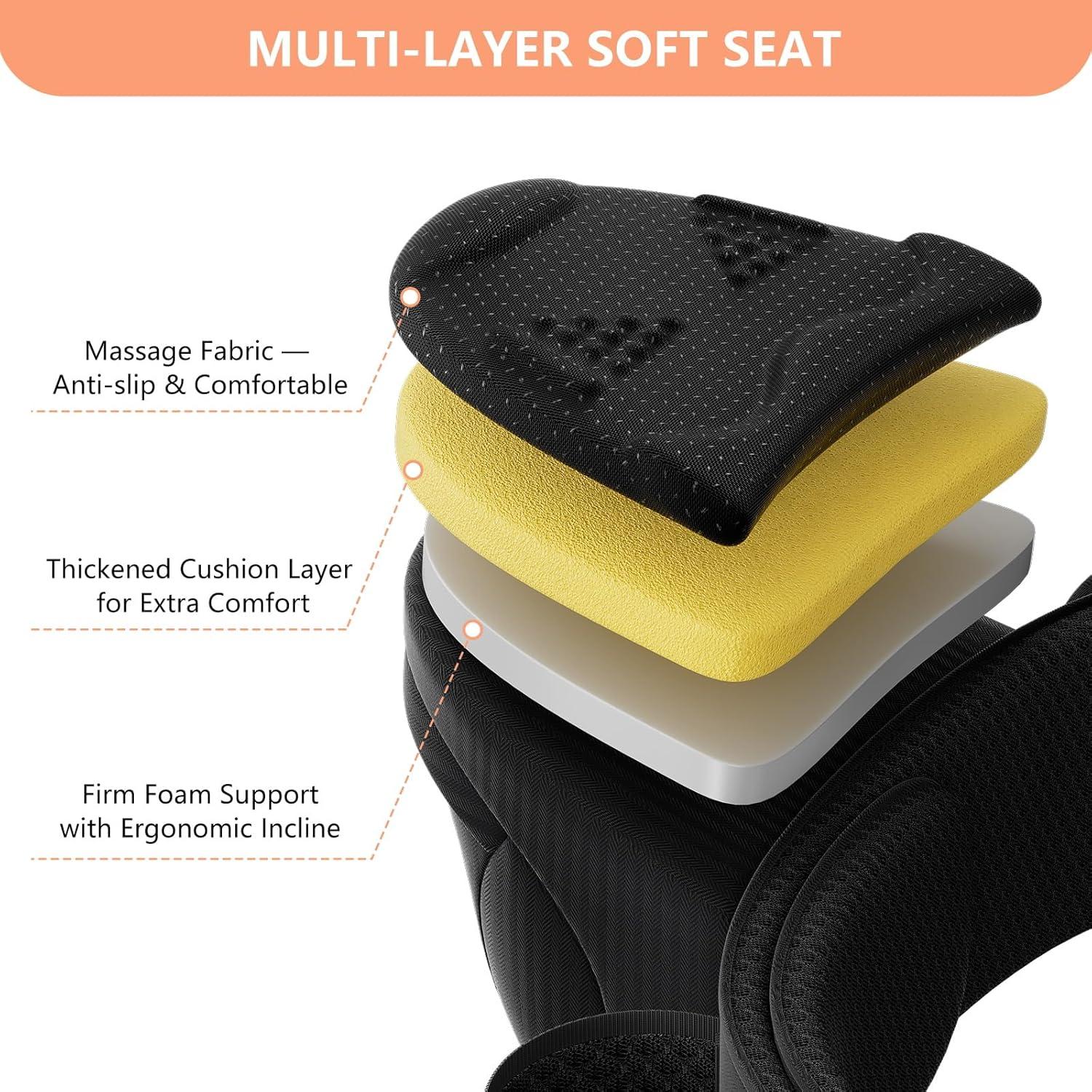 Portabebés HKAI Cadera Ergonómico Negro 0-20 kg Ajustable