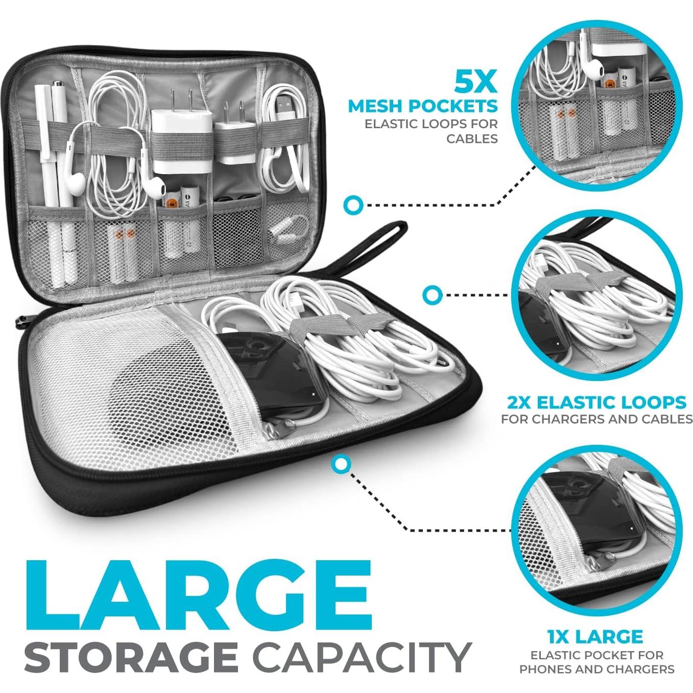 Organizador de Cargadores y Accesorios ToolBay - Negro