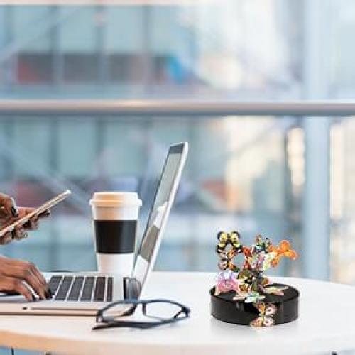 Escultura de Escritorio LICRAFT Mariposas 11 Piezas Antiestrés