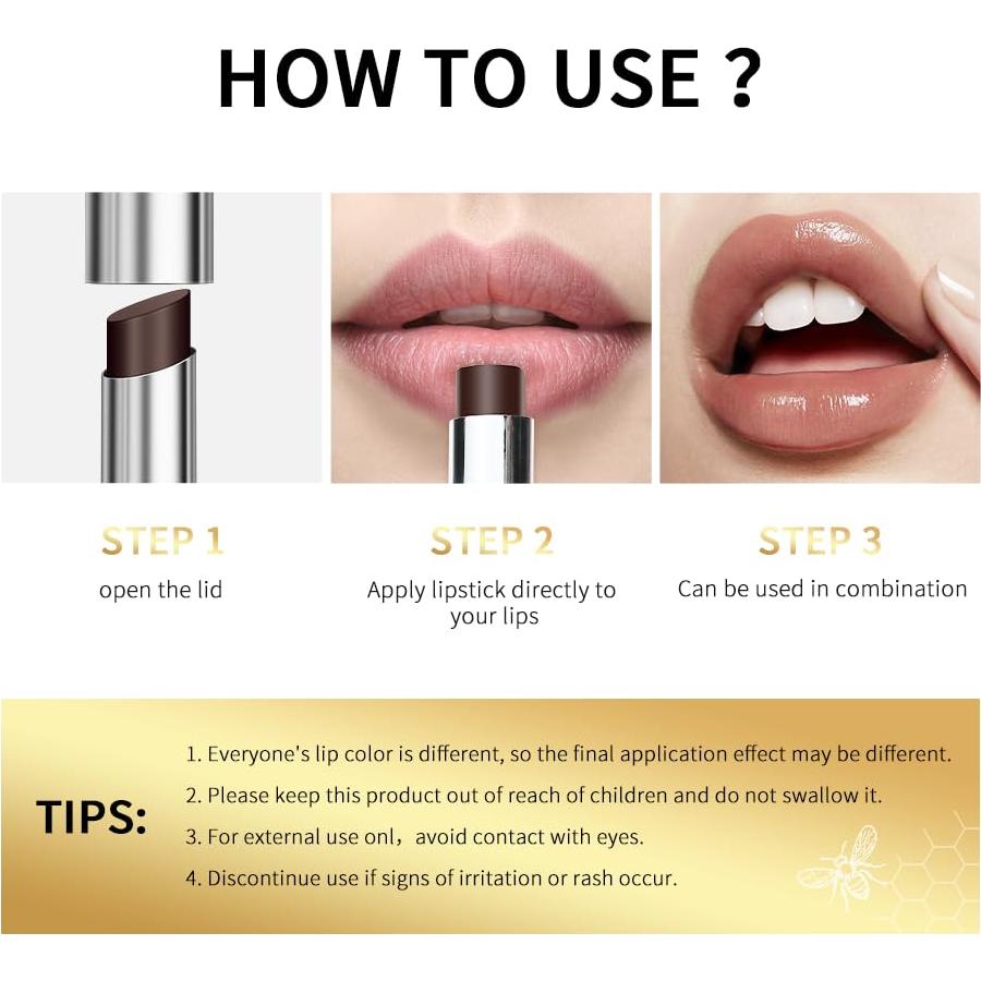 Bálsamo Labial Hidratante AOJUIGO - Color Miel Natural 9g