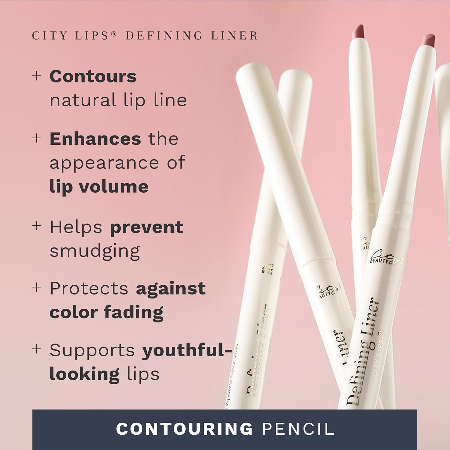 Lápiz Labial Definidor City Beauty - Rubor Rosa Nude 9g