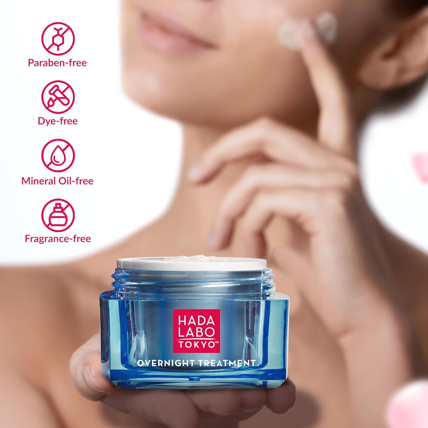 Crema Nocturna Hada Labo Tokyo 50g - Ácido Hialurónico y Colágeno