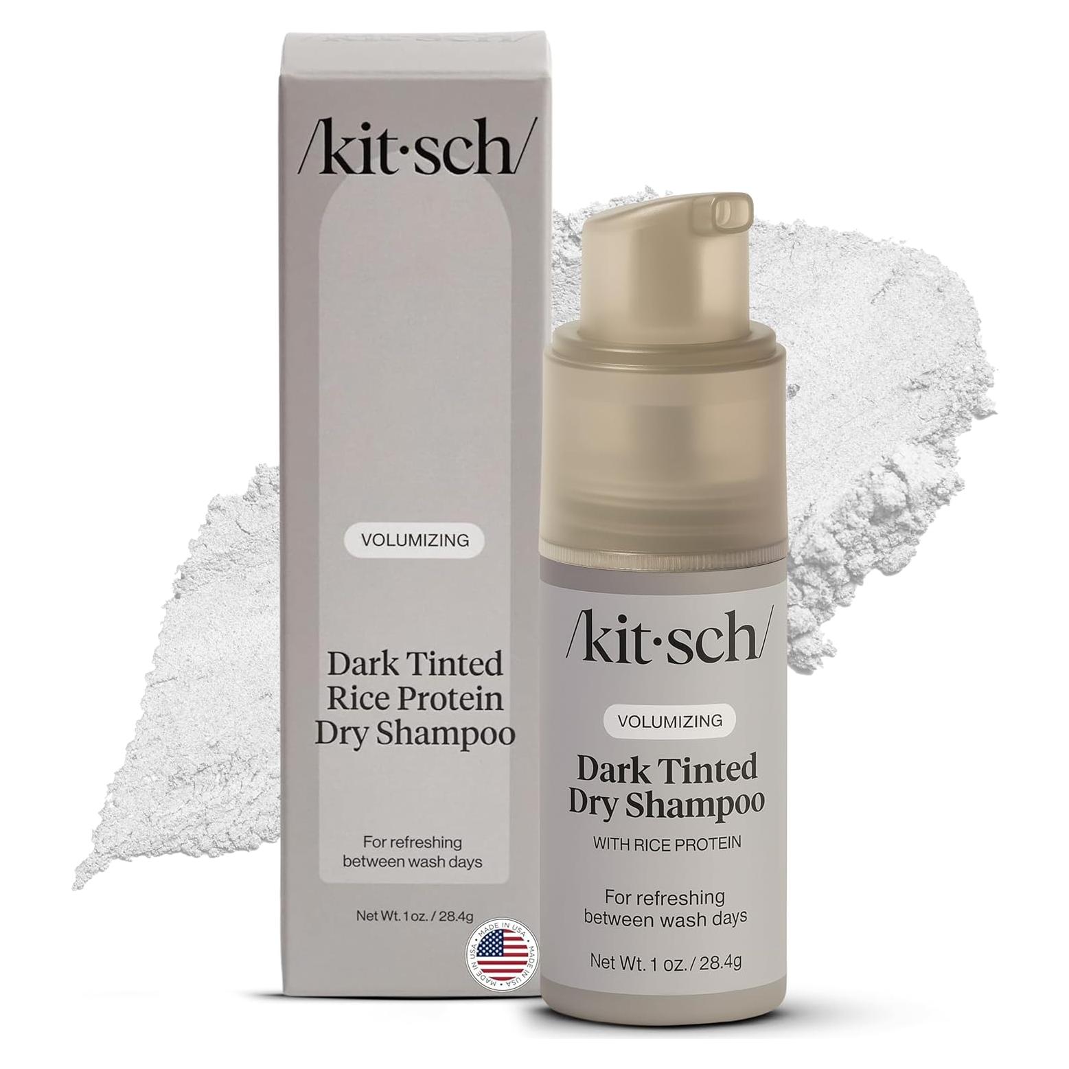 Champú Seco Voluminizador Kitsch 28g - Sin Residuos, Tinte Oscuro