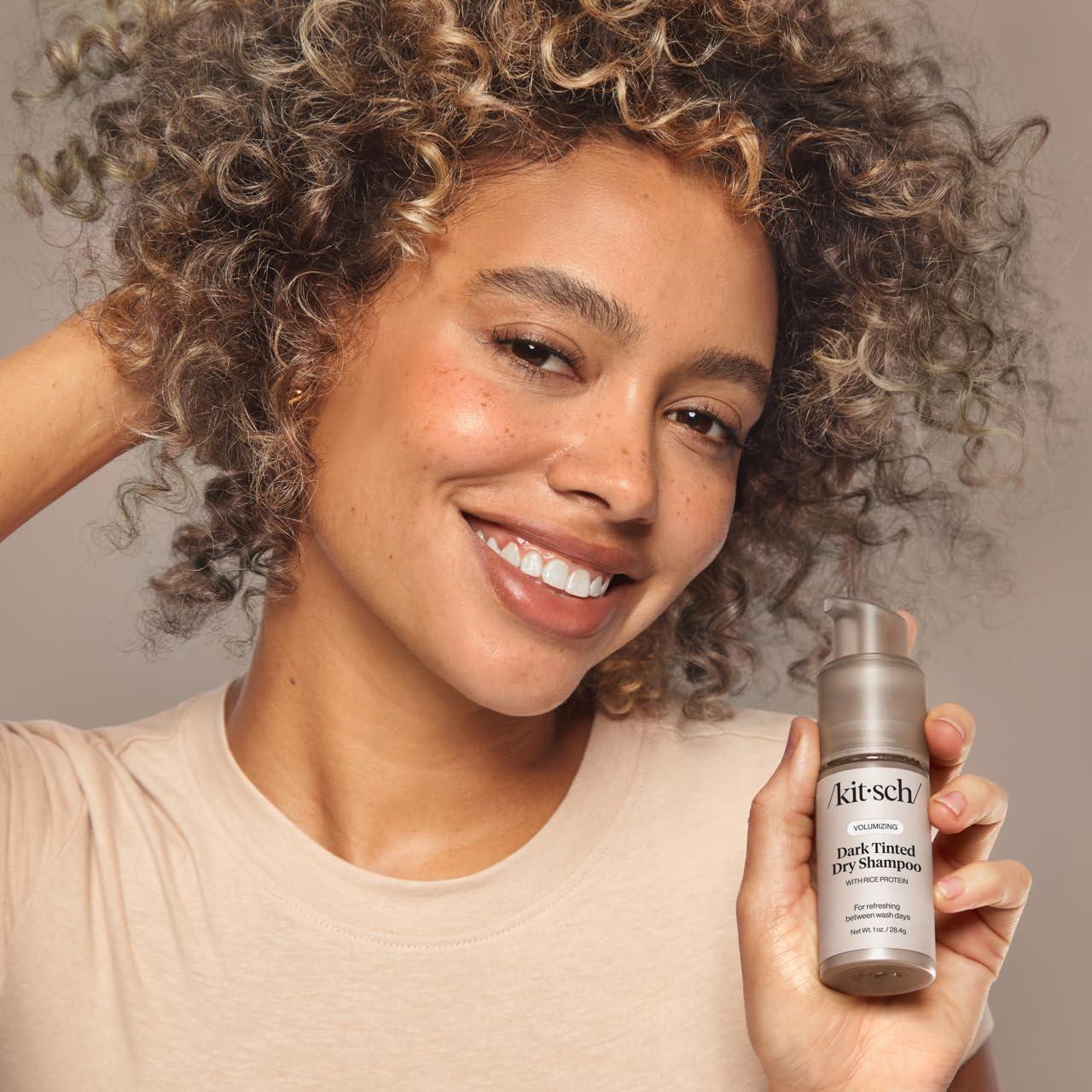 Champú Seco Voluminizador Kitsch 28g - Sin Residuos, Tinte Oscuro