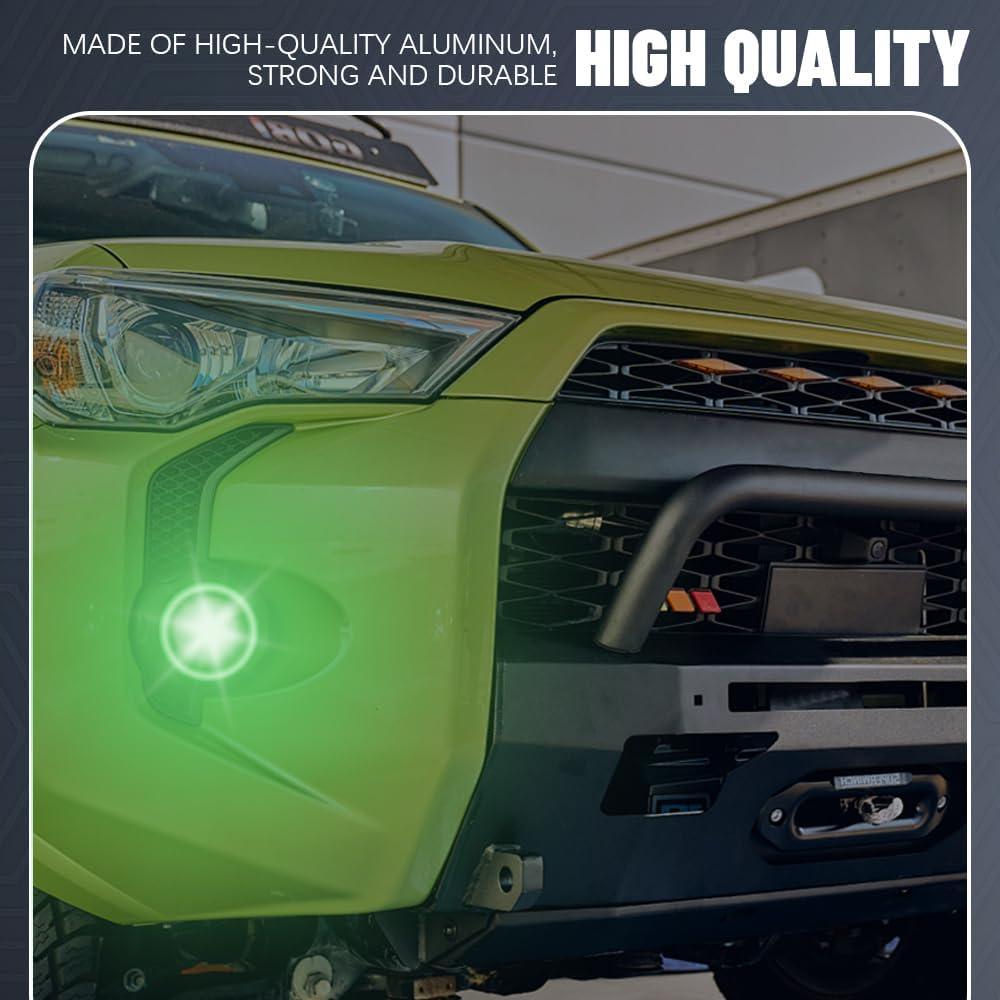 Luces de Niebla LED HEVLE 2.5'' Universales Verde 30W