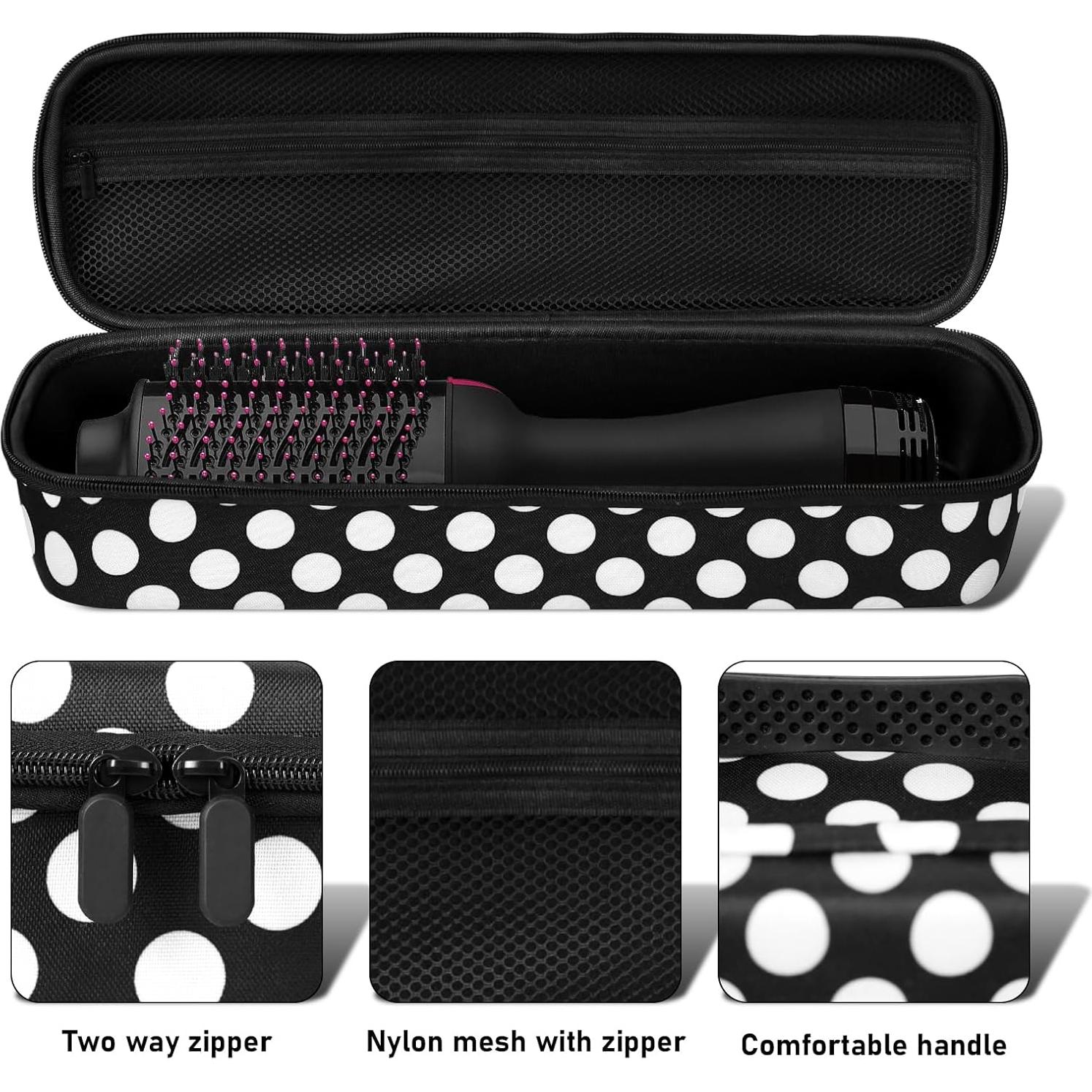 Funda Dura para Cepillo Secador de Cabello Revlon 1.0/Plus 2.0 - Negro