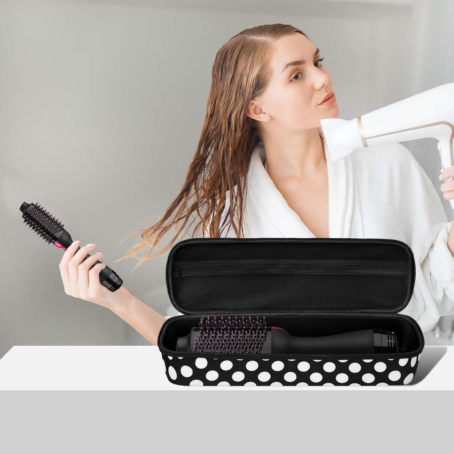 Funda Dura para Cepillo Secador de Cabello Revlon 1.0/Plus 2.0 - Negro