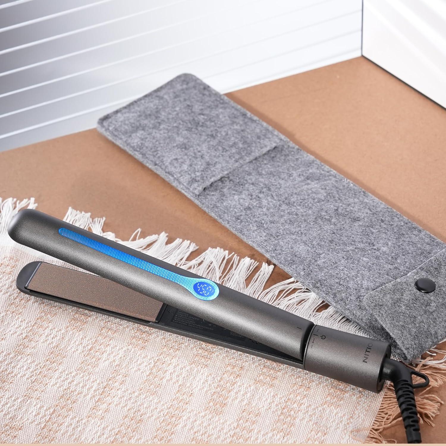 Plancha de Cabello NITION Cerámica Tourmalina 6 Temperaturas