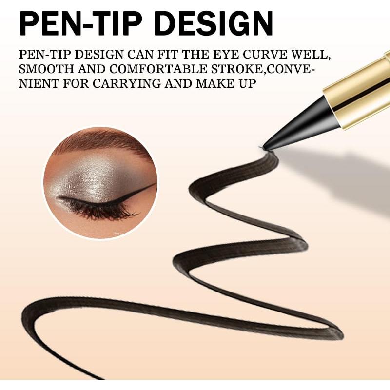 Delineador de Ojos Negro Goth BANGFENG 2 Pcs Impermeable