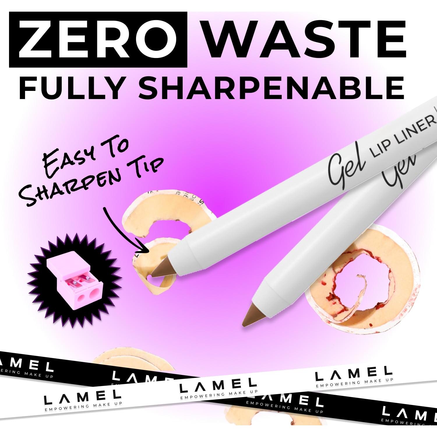 Lápiz Delineador de Labios Lamel Matte Gel Rosa Ceniza 1.7g