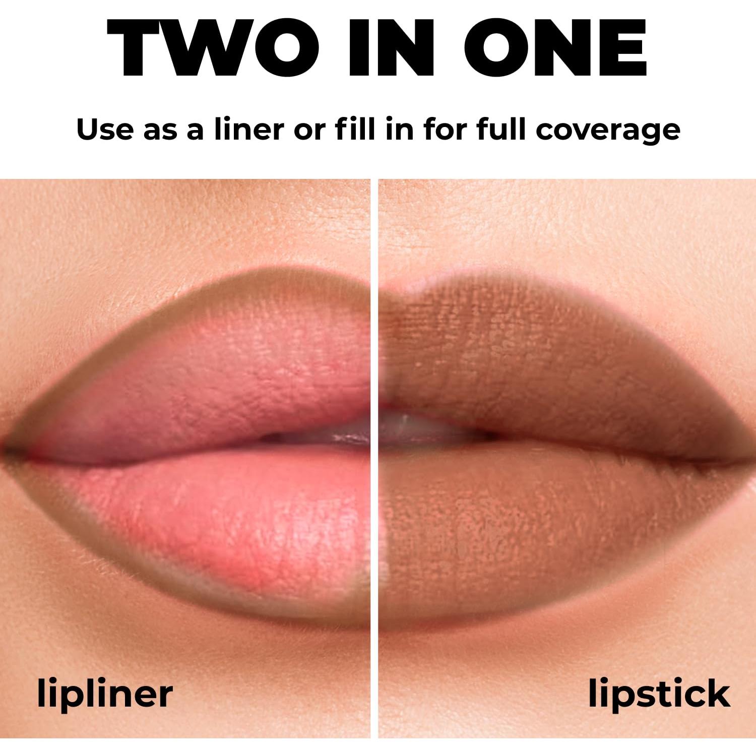 Lápiz Delineador de Labios Lamel Matte Gel Rosa Ceniza 1.7g