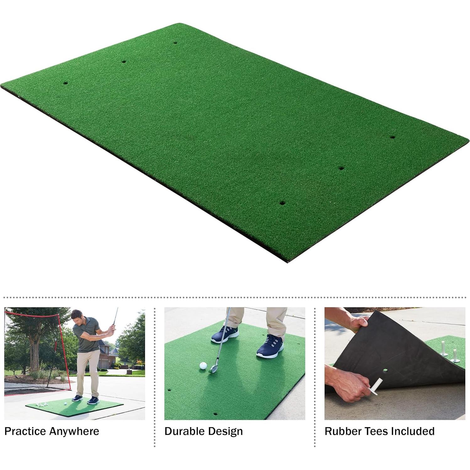 Alfombra de Golf Wakeman 1,52x0,91m con 6 Tees