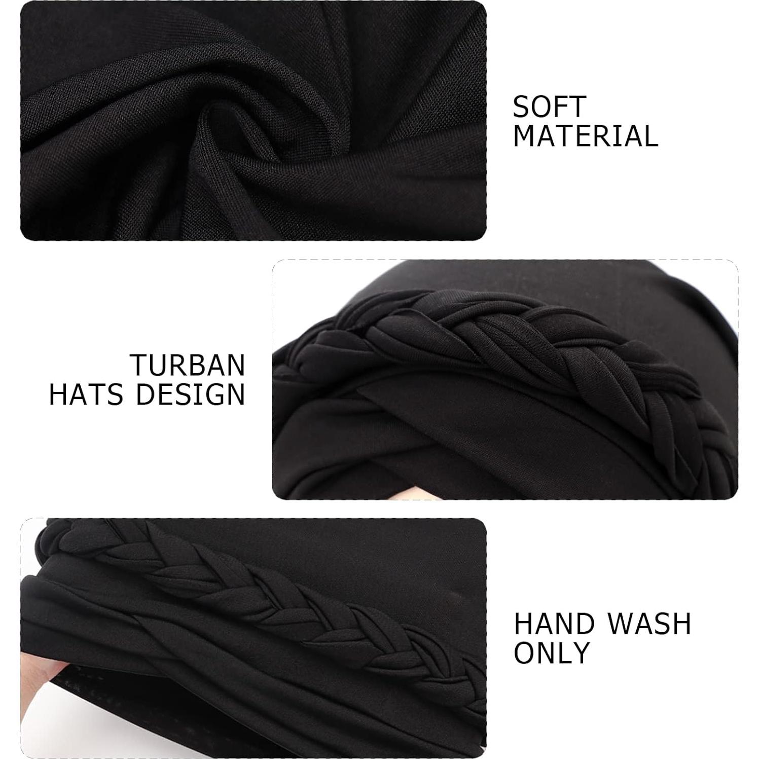 Gorro Turbante Pre-atado AQOKKA para Mujeres - Diseño Floral