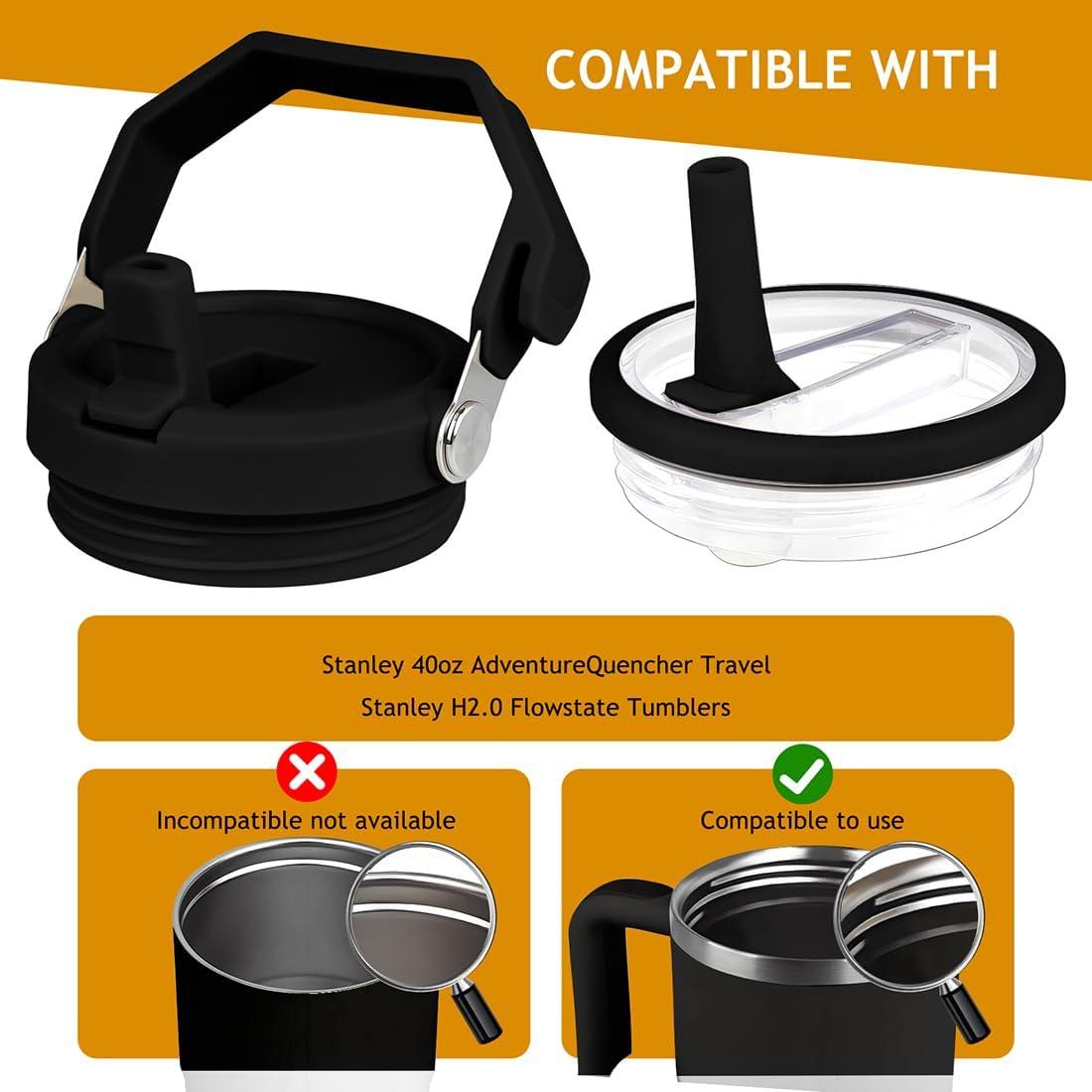 Tapa Reemplazo OXYWYAN para Taza Stanley 40 Oz Negra