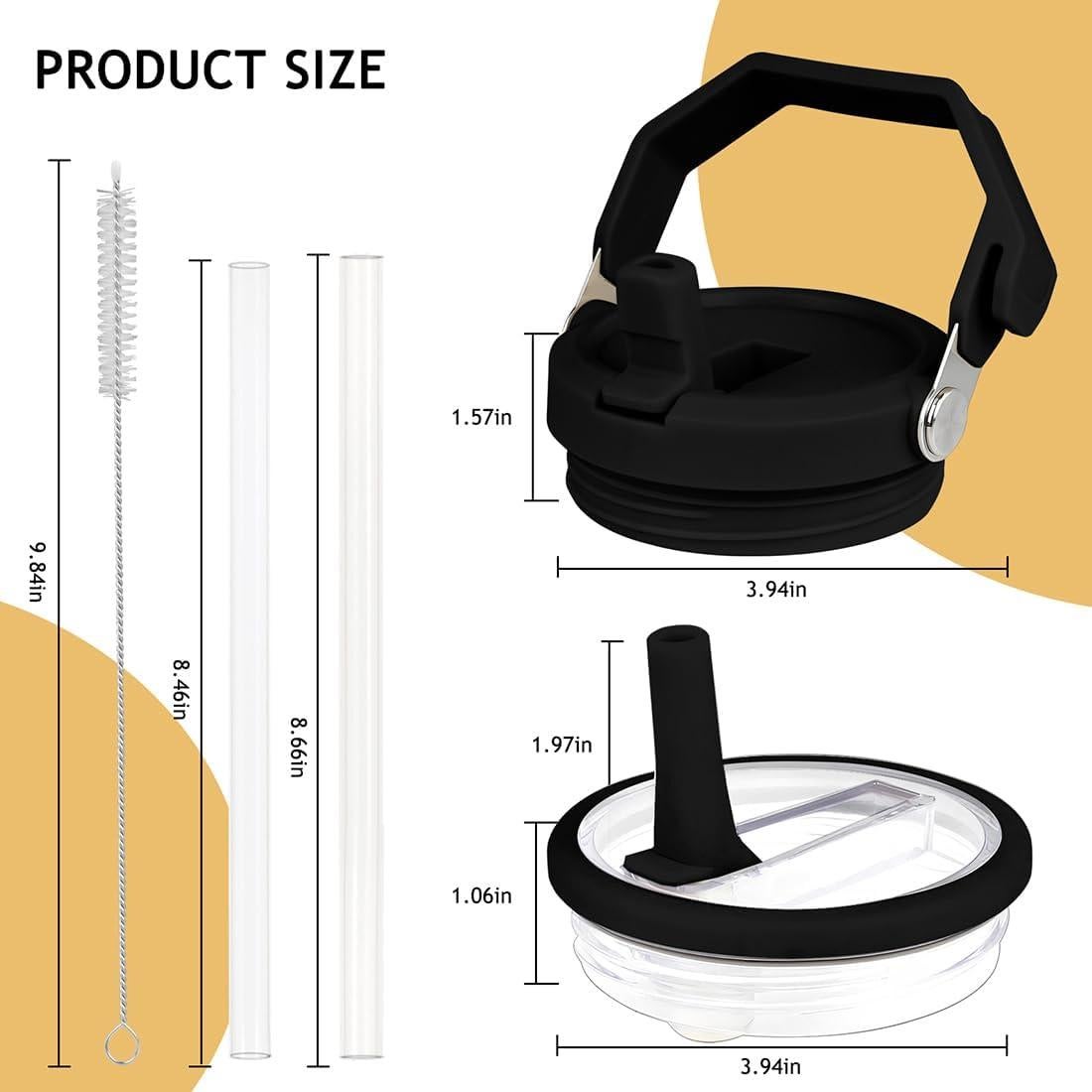 Tapa Reemplazo OXYWYAN para Taza Stanley 40 Oz Negra