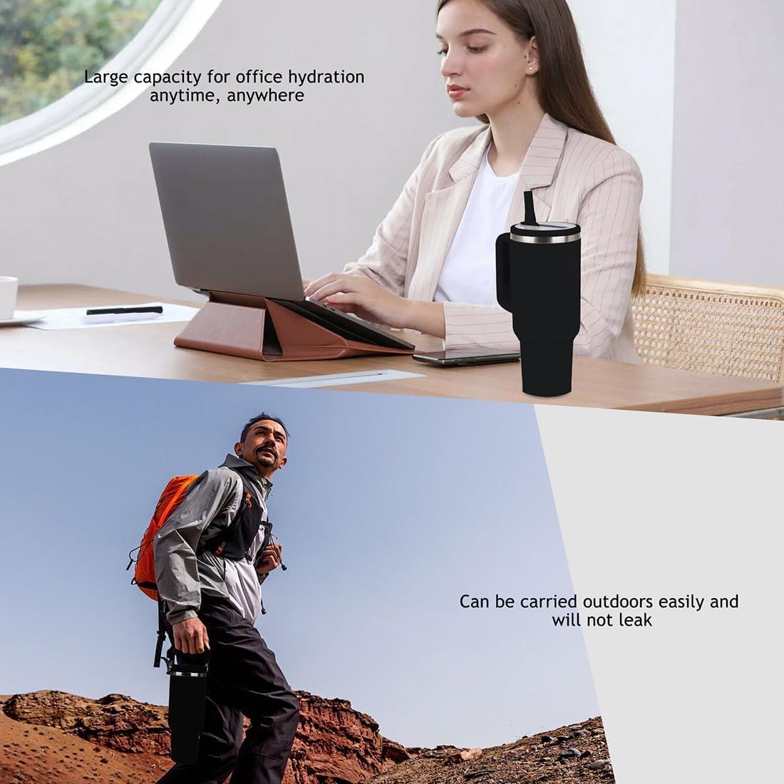 Tapa Reemplazo OXYWYAN para Taza Stanley 40 Oz Negra