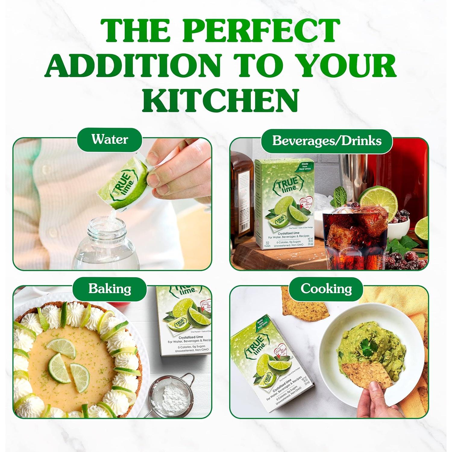 Mejorador de Agua True Lime 100 Paquetes 79.83g Sin Azúcar