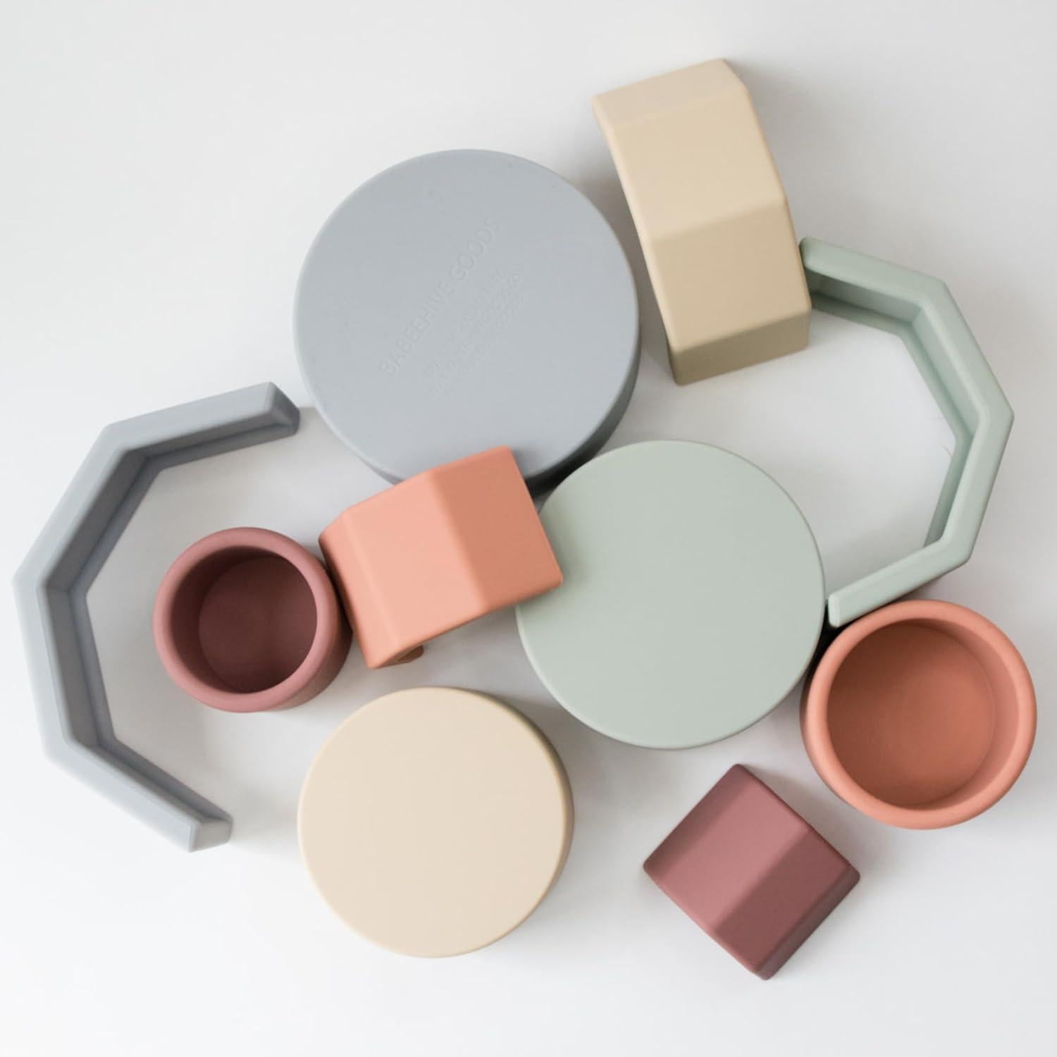 Tazas Apilables Arcoíris Babeehive Goods | Juguete Educativo