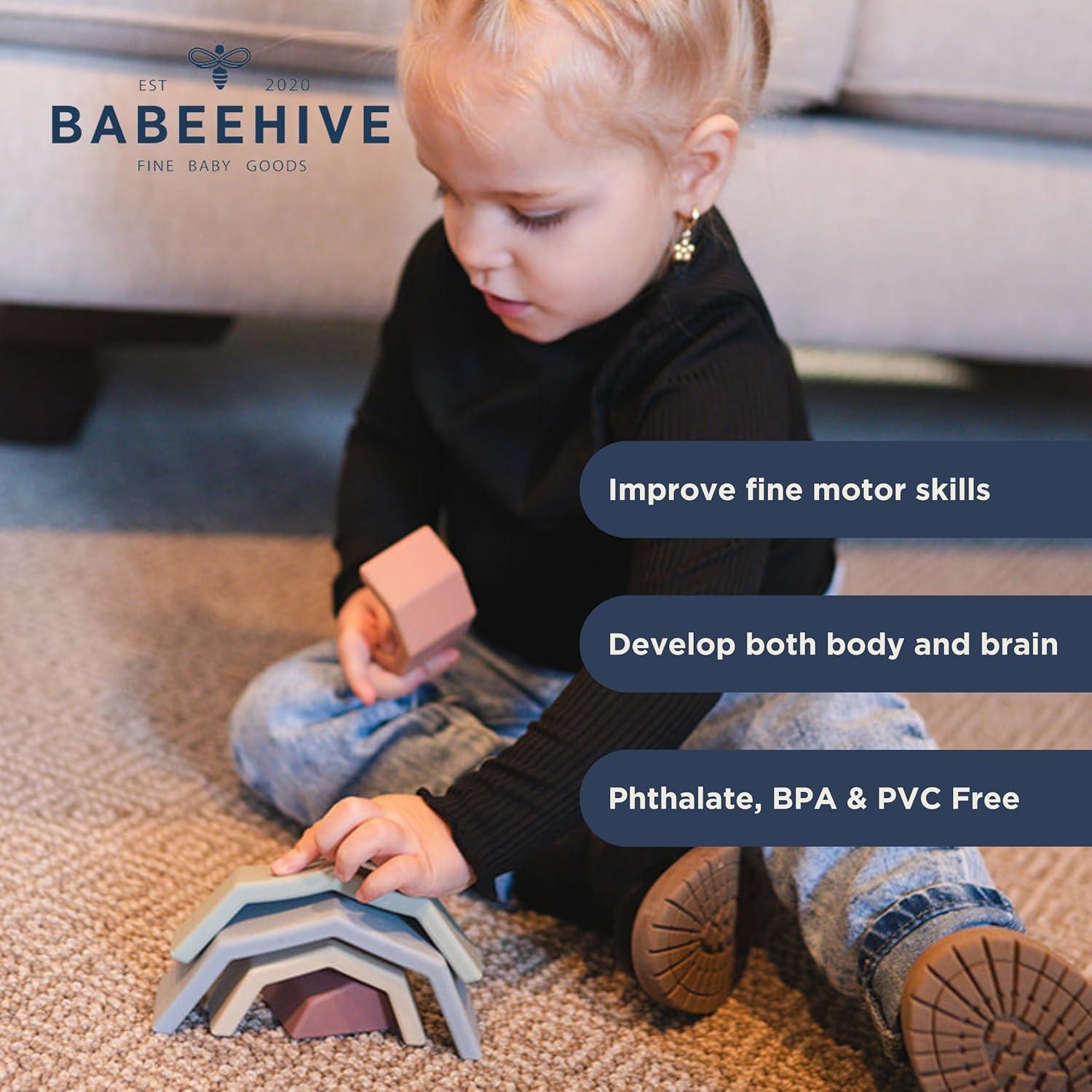 Tazas Apilables Arcoíris Babeehive Goods | Juguete Educativo