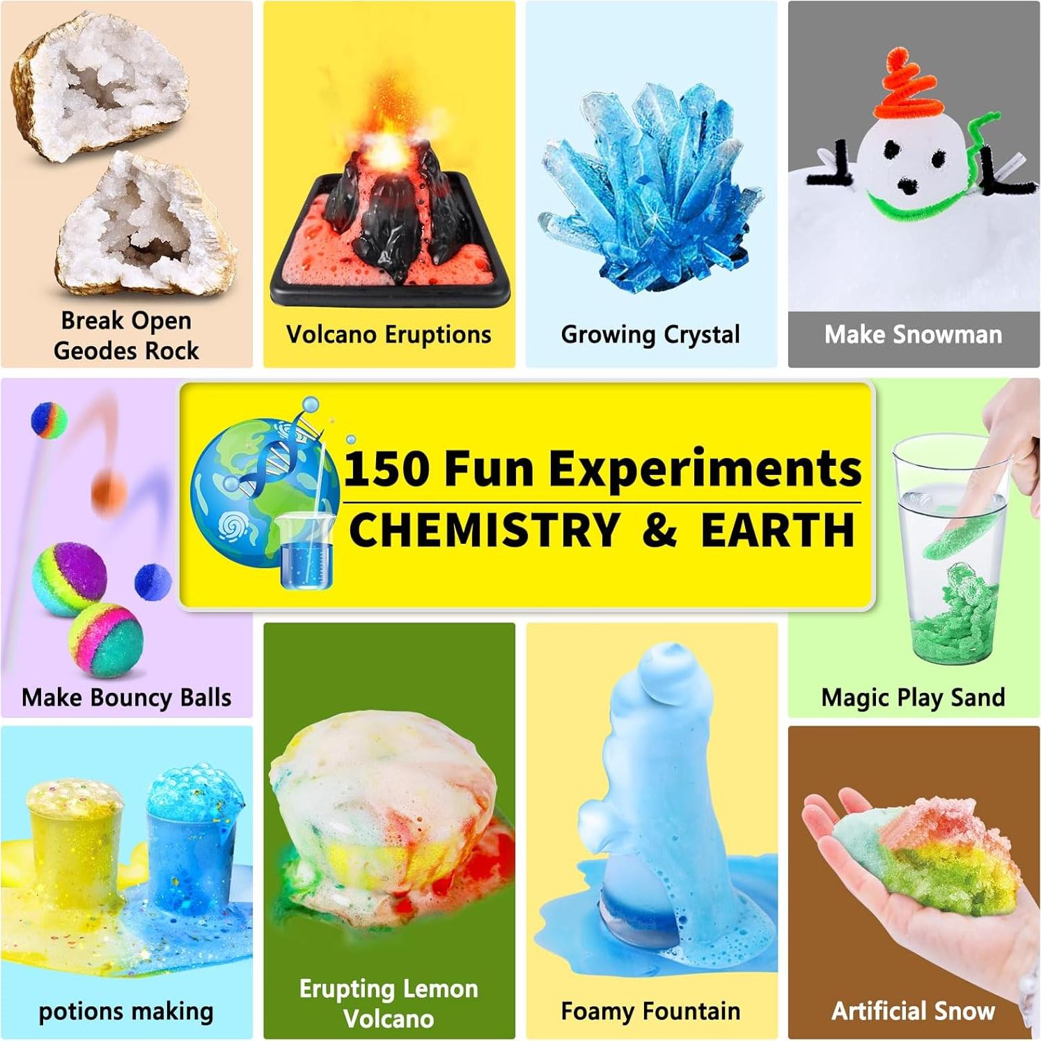 Kit de Ciencia UNGLINGA 150 Experimentos Educativos para Niños