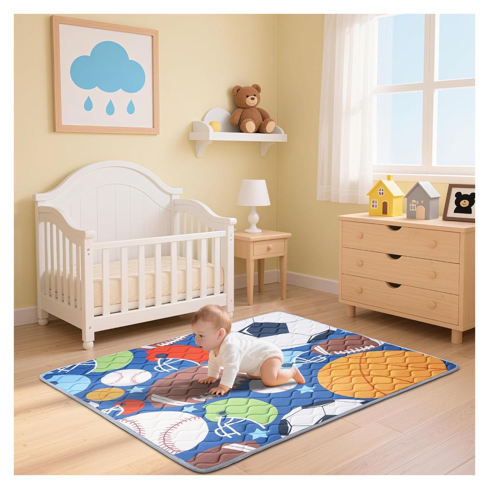 Alfombra de Juego Plegable IBVIVIC 127x127 cm Antideslizante