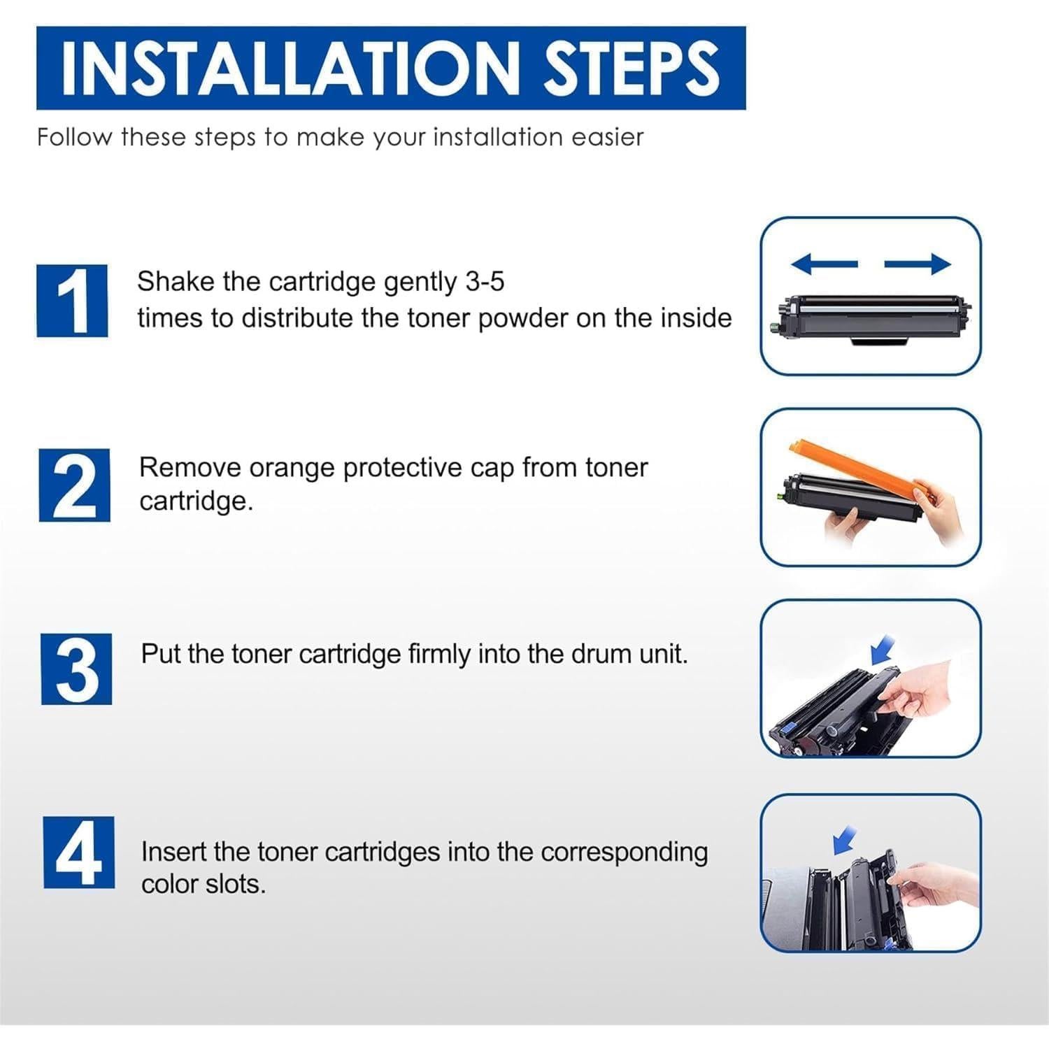 Conjunto de 4 Unidades de Tambor Brother DR223CL - Negro, Cian, Magenta, Amarillo