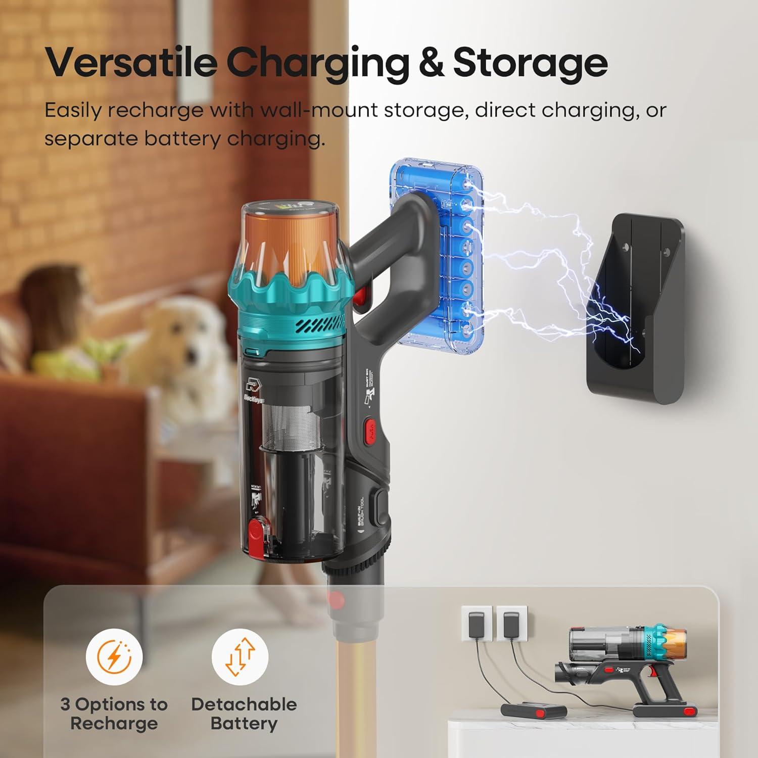 Aspiradora Inalámbrica ElecKeys K10 600W 50KPA Dorado