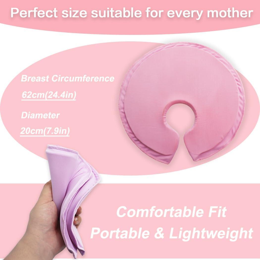 Compresas de Gel Suave HiFineCare para Senos Rosa 27.8x23.4cm