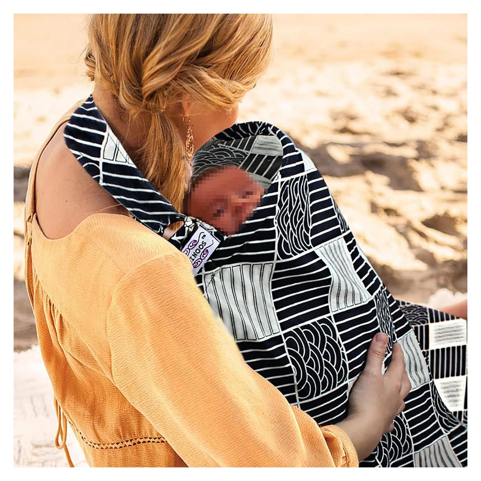 Funda de Lactancia UHINOOS Algodón Transpirable Negro