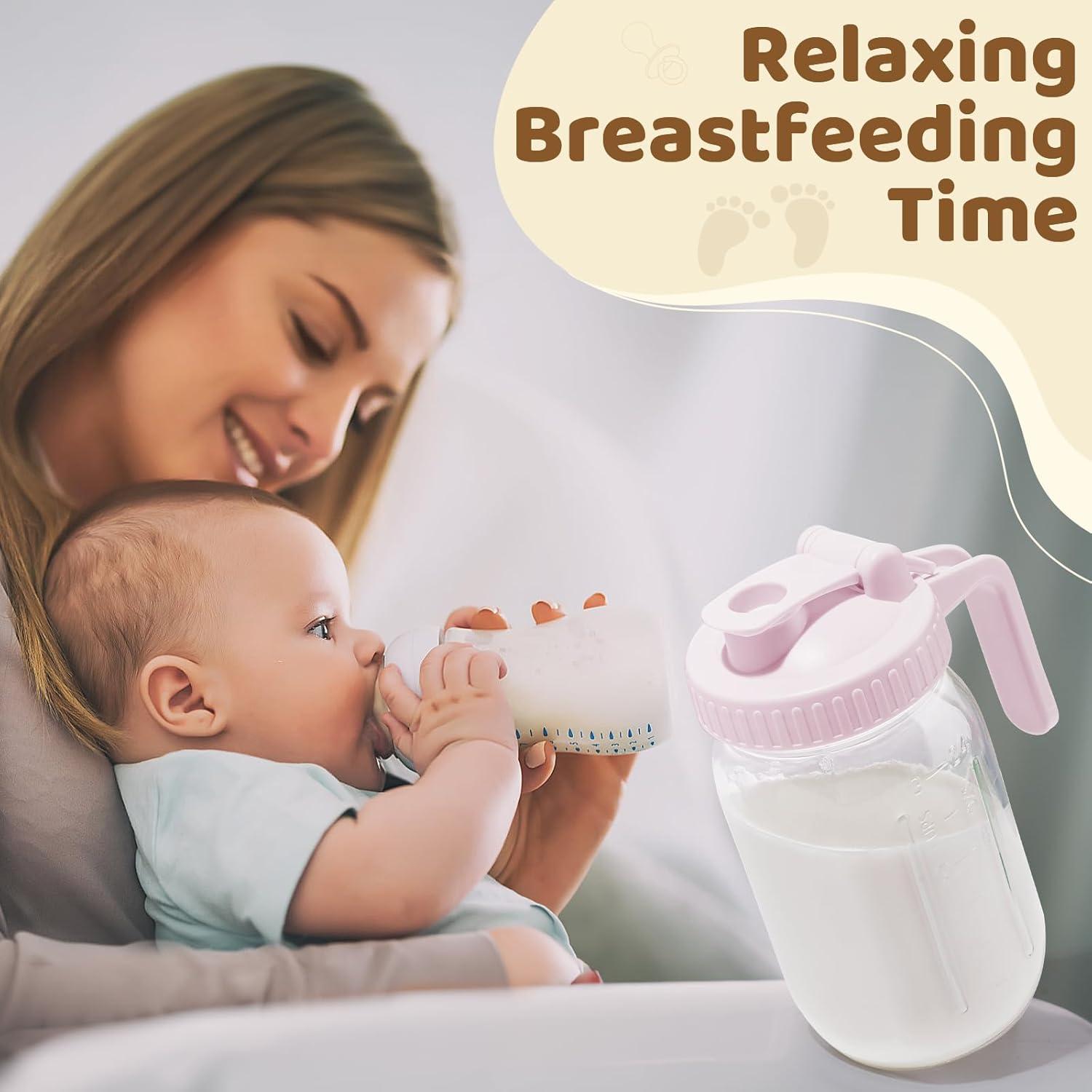 Jarra de Leche Materna AoeJarry 0.95L con Tapa a Prueba de Fugas