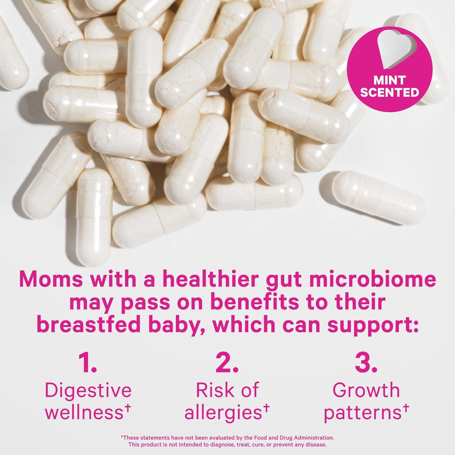 Probiotico de Lactancia Pink Stork 30 Cápsulas Menta 30 Mil Millones CFUs