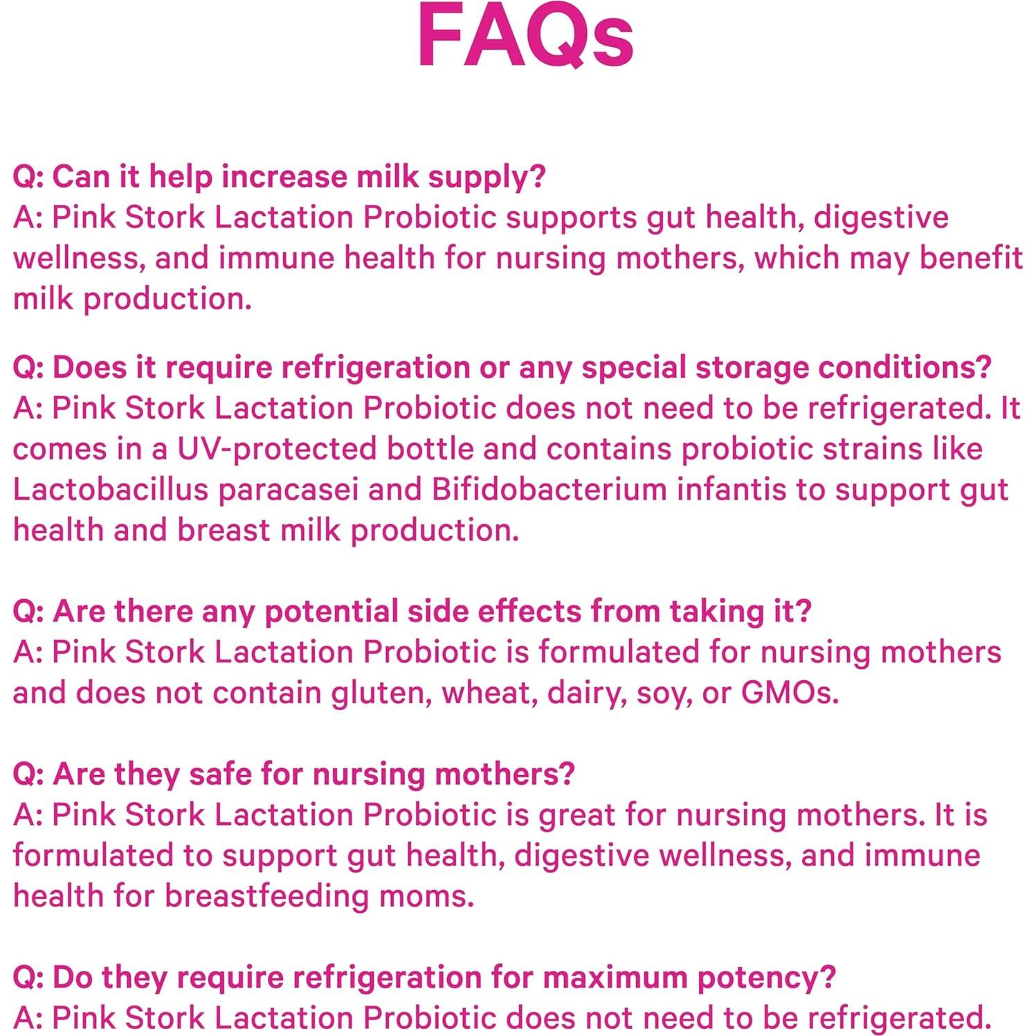 Probiotico de Lactancia Pink Stork 30 Cápsulas Menta 30 Mil Millones CFUs